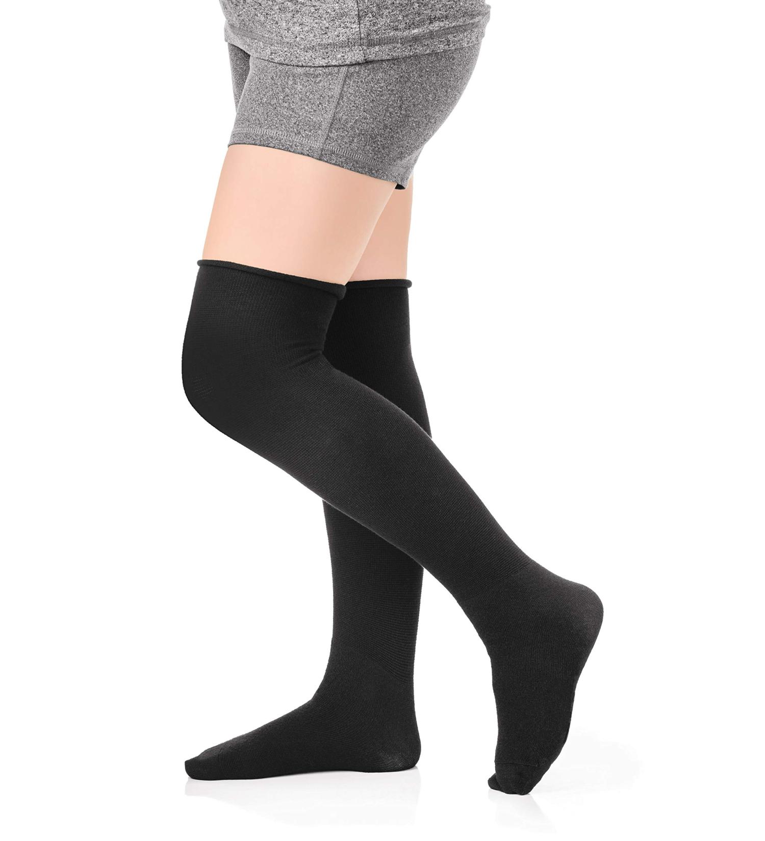 L&R Ready Wrap Thigh High Socks for Calf & Foot - Large Black | International Shipping Available - Buy Online on GoSupps.com