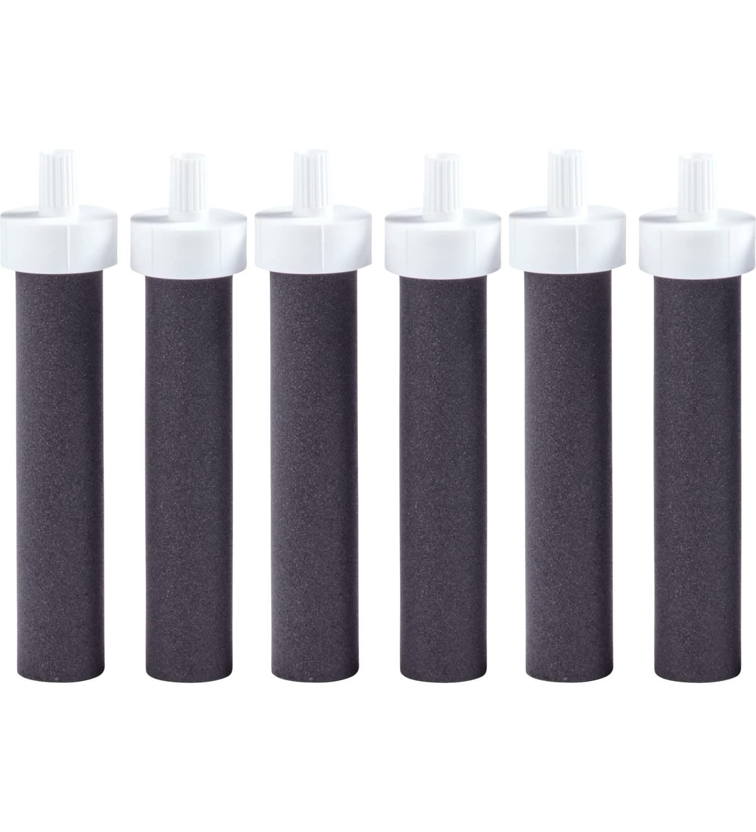 Brita Water Bottle Replacement Water Bottle Filters  Black  6 Count 6 Count (Pack of 1) - Buy Online on GoSupps.com