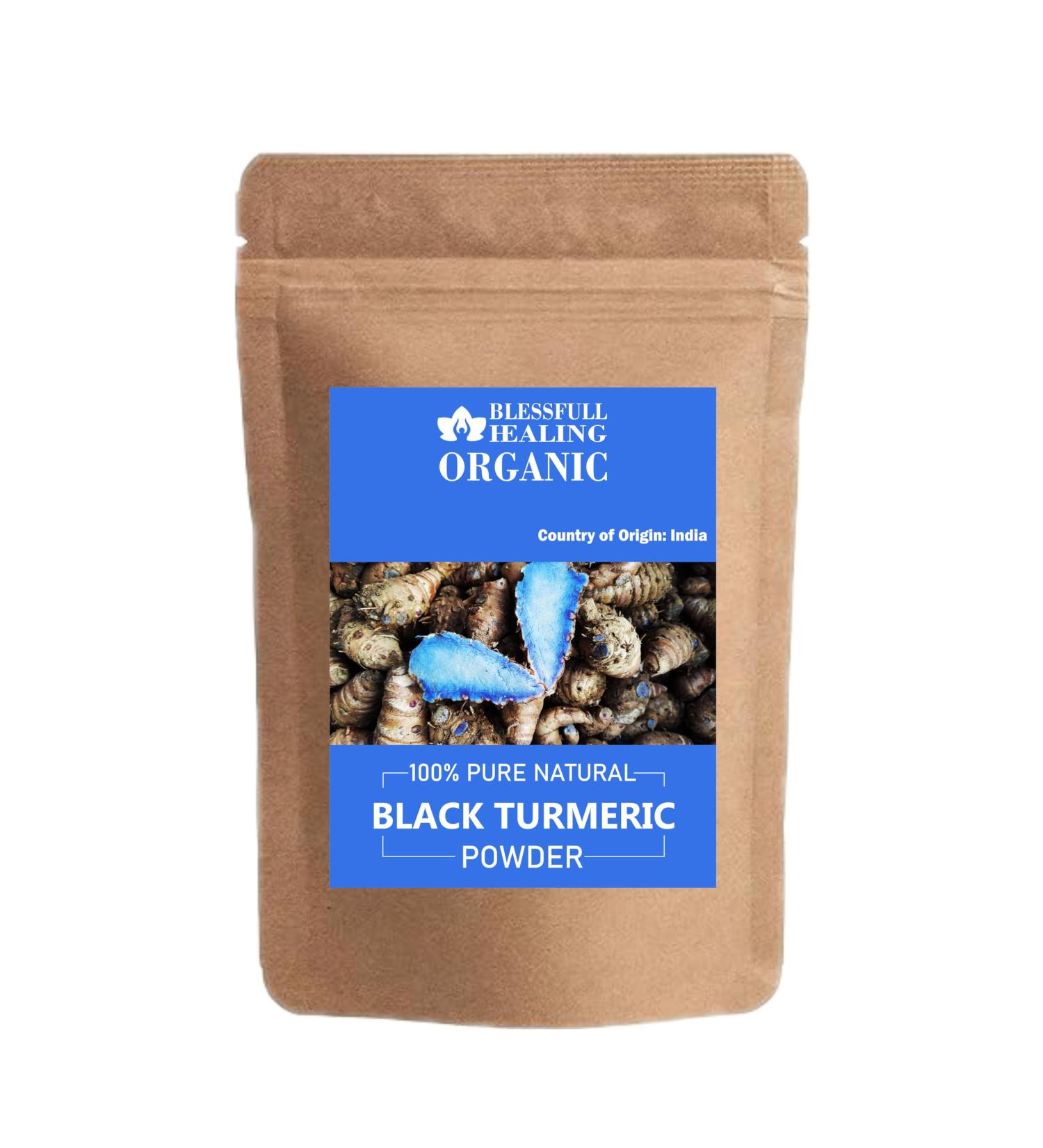 Organic Black Turmeric Powder 100% Pure Natural 300 Gram / 10.58 oz 300 Gram / 10.58 Ounce - Buy Online on GoSupps.com