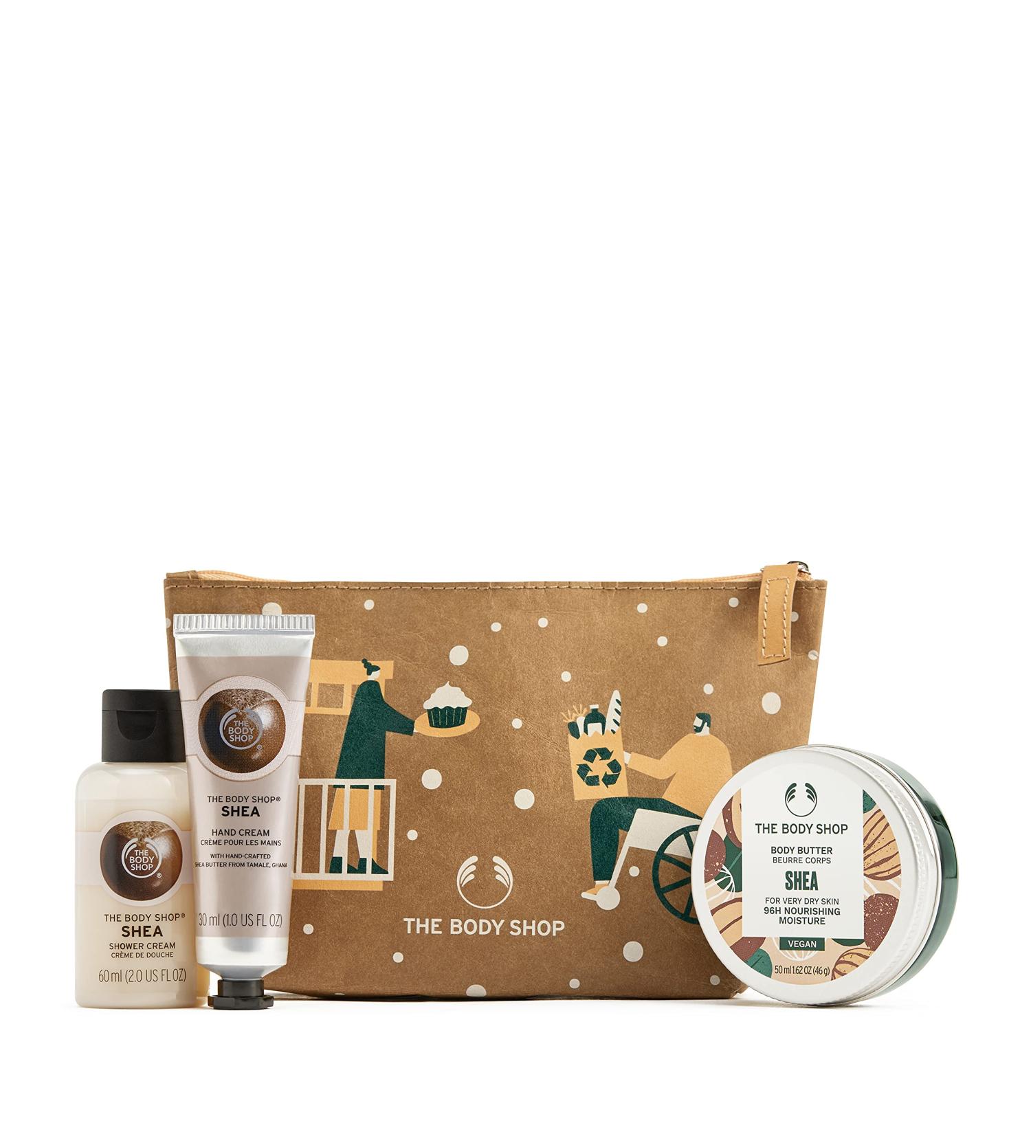 Nutty & Nourishing Shea Mini Gift Set for Very Dry Skin | The Body Shop - 3 Piece Set - Buy Online on GoSupps.com