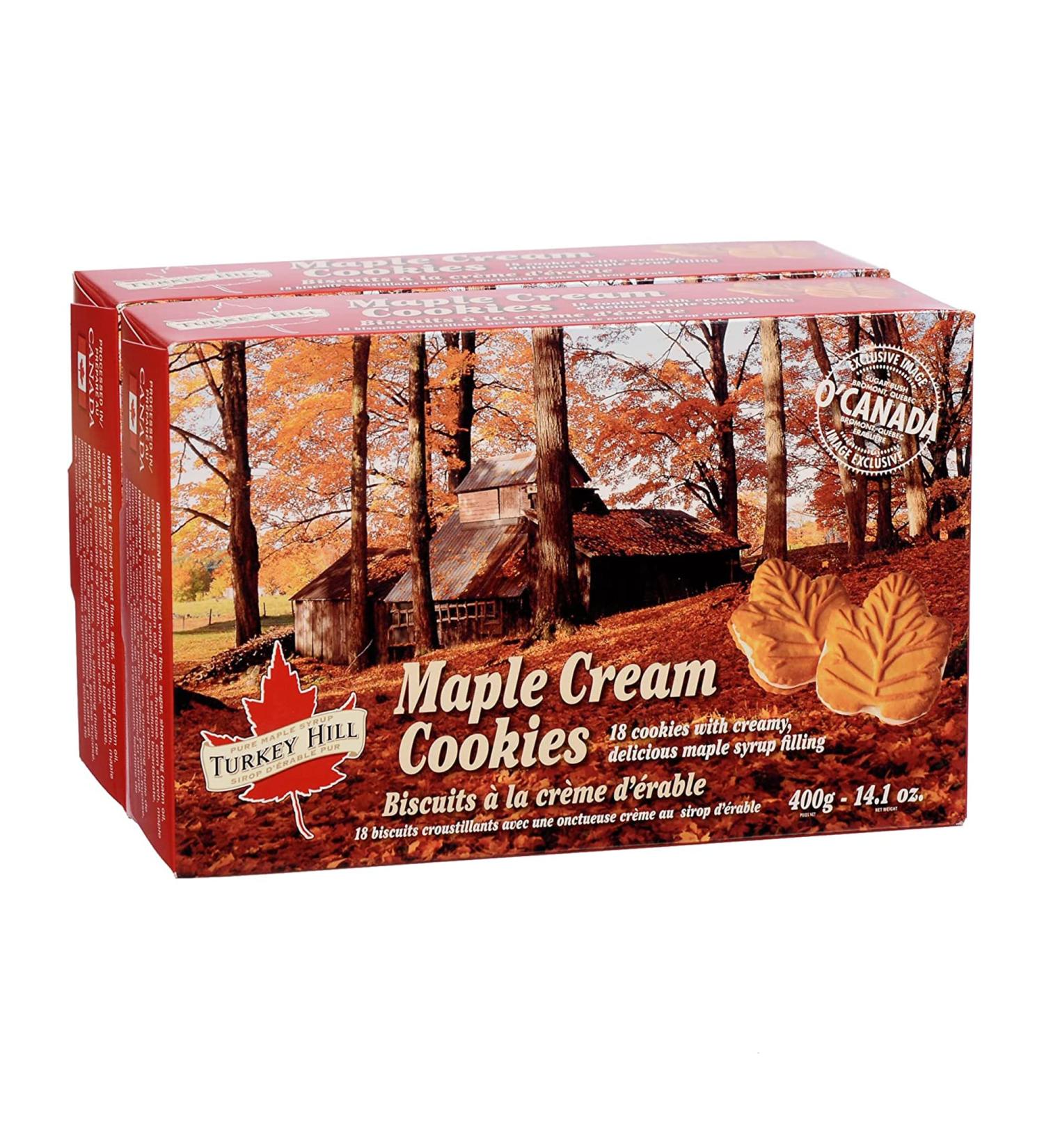 Turkey Hill Sugarbush Maple Cream Filled Cookies - 100% Pure Canadian Premium Maple Syrup, All-Natural, Delicious Cookie - 14.1oz (2 Pack) - Buy Online on GoSupps.com