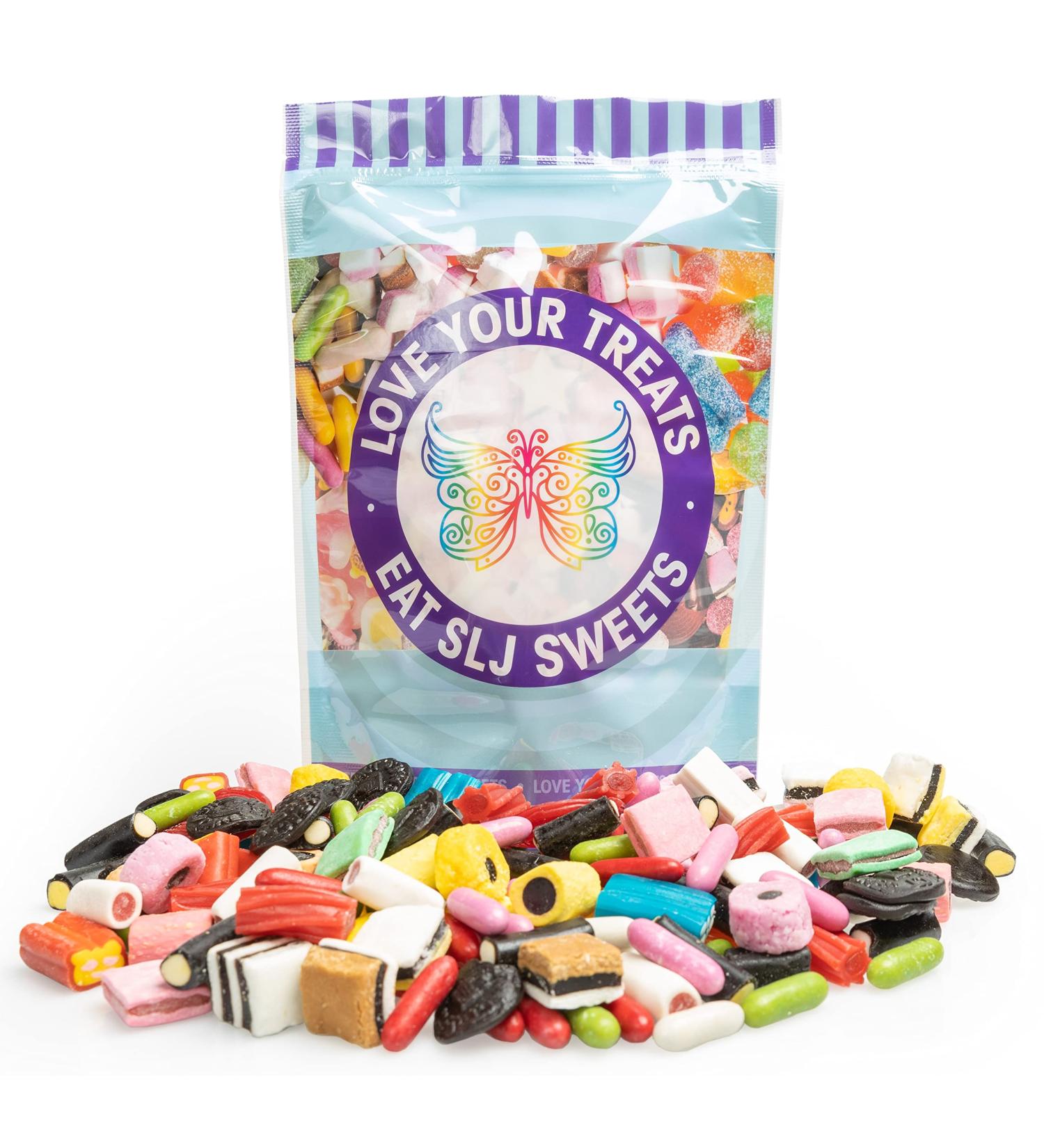 1kg Pouch of Family Favourites Liquorice Sweet Assortment Quality Liquorice Sweets Assortment Candy Bag Mixed Selection Black Red & Fruit Liquorice Pick N Mix Resealable Pouch Share Bag - Buy Online on GoSupps.com