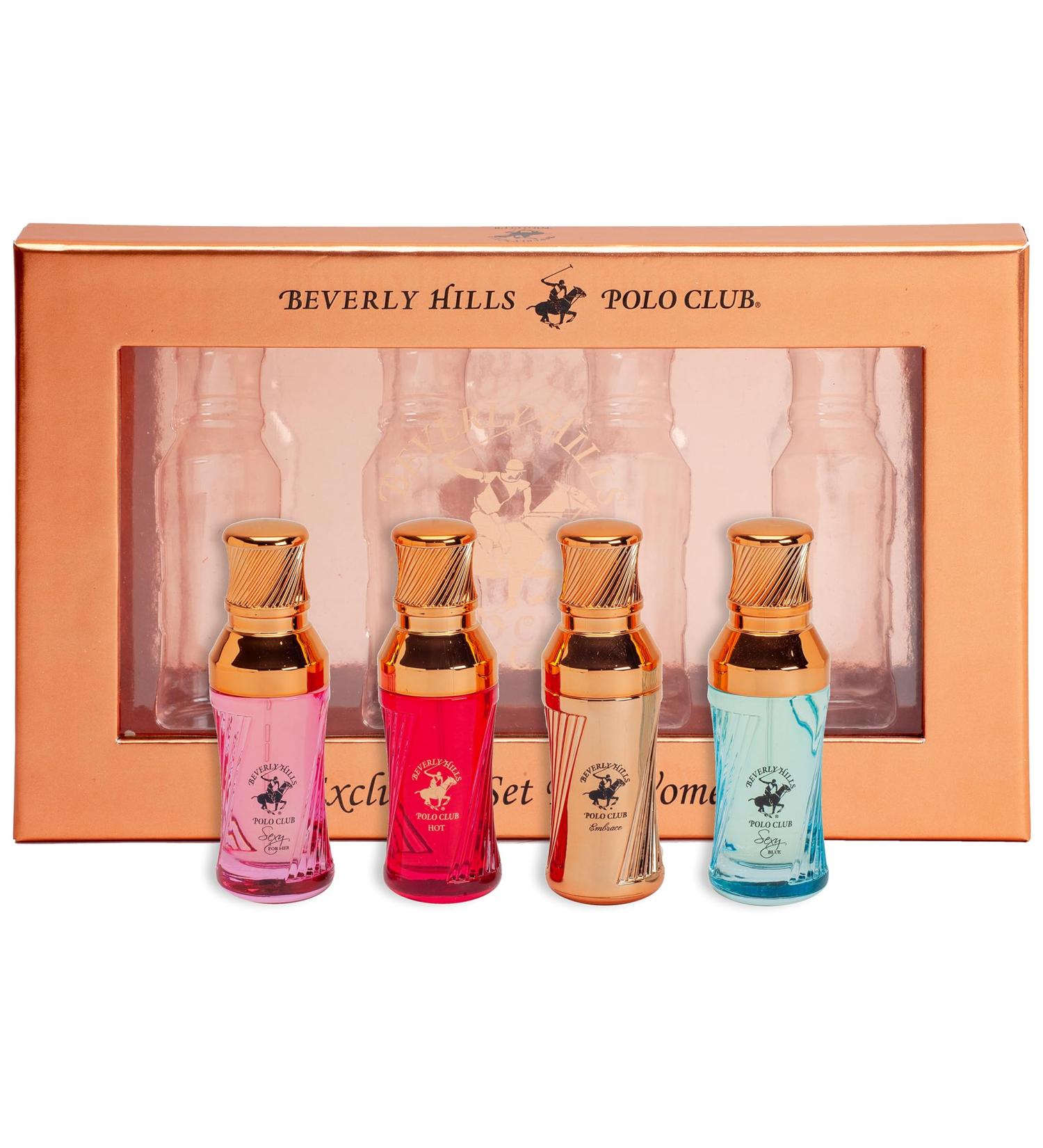 Beverly Hills Polo Club BHPC Perfume Gift Set for Women | 4 Piece Eau de Parfum Sexy Sexy Blue Hot Embrace Fragrances Embrace Hot Sexy Blue 0.5 Fl Oz (Pack of 4) - Buy Online on GoSupps.com