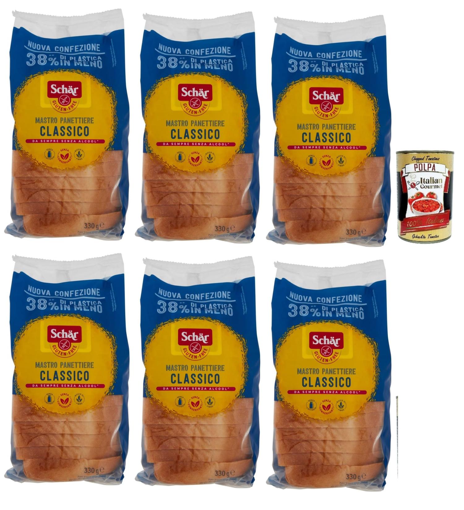 Sch r Classico del Mastro Gluten-free bread Specially formulated for humans against gluten 6 x 330 g - Buy Online on GoSupps.com