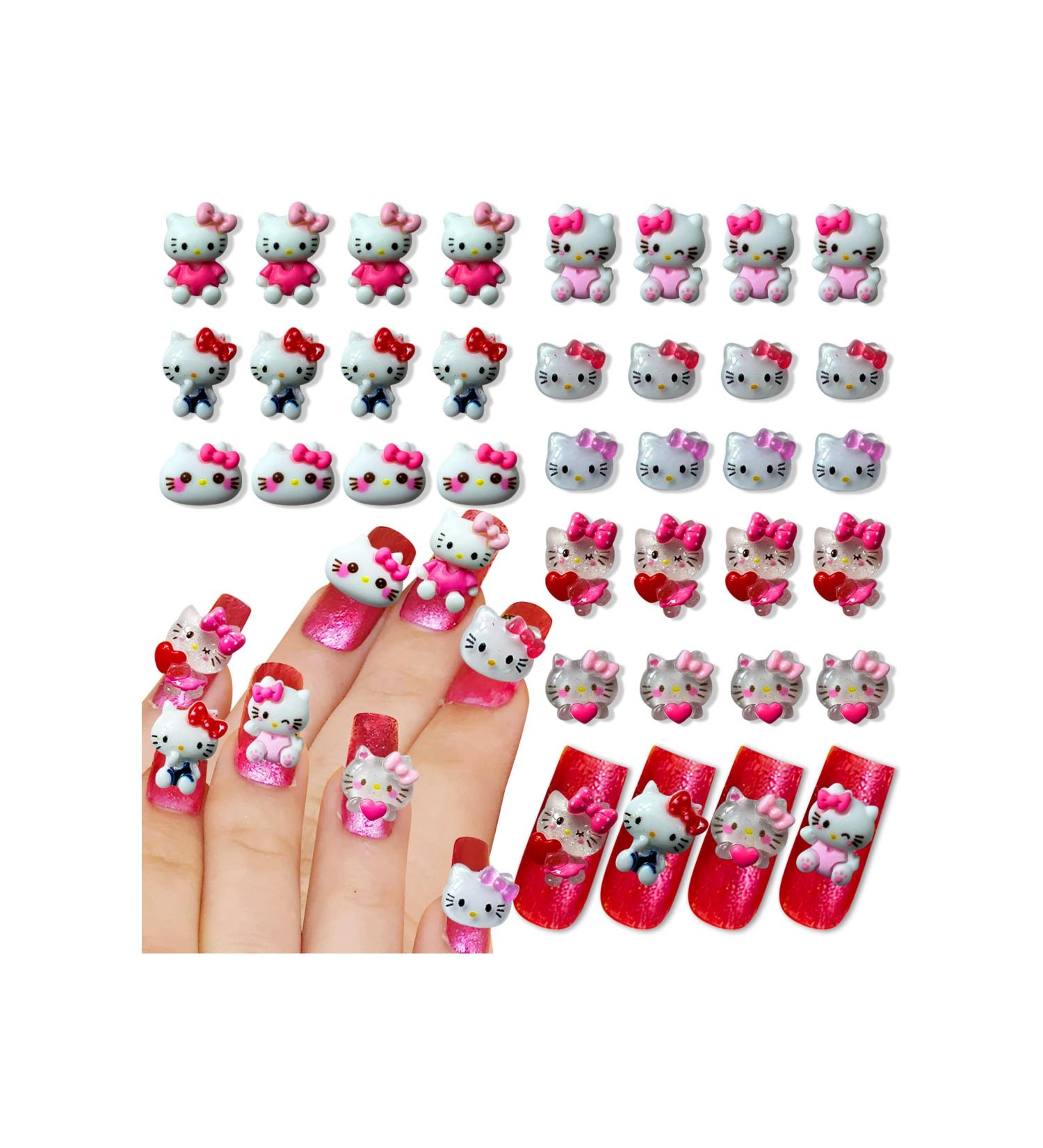 32pcs Cartoon Nail Charms - 3D Metal Decorations for Nail Art, Scrapbooking, and DIY Crafts - Buy Online on GoSupps.com
