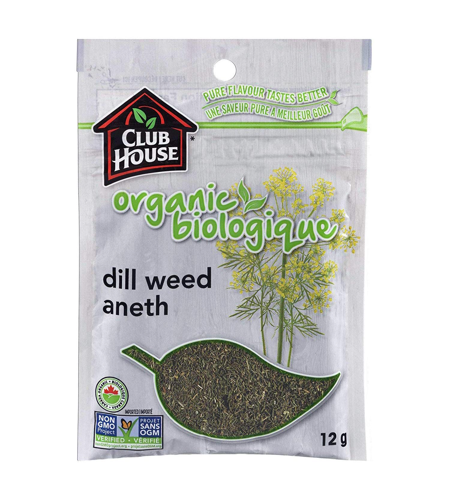 Club House Quality Natural Herbs & Spices Organic Dill Weed 12g - Buy Online on GoSupps.com
