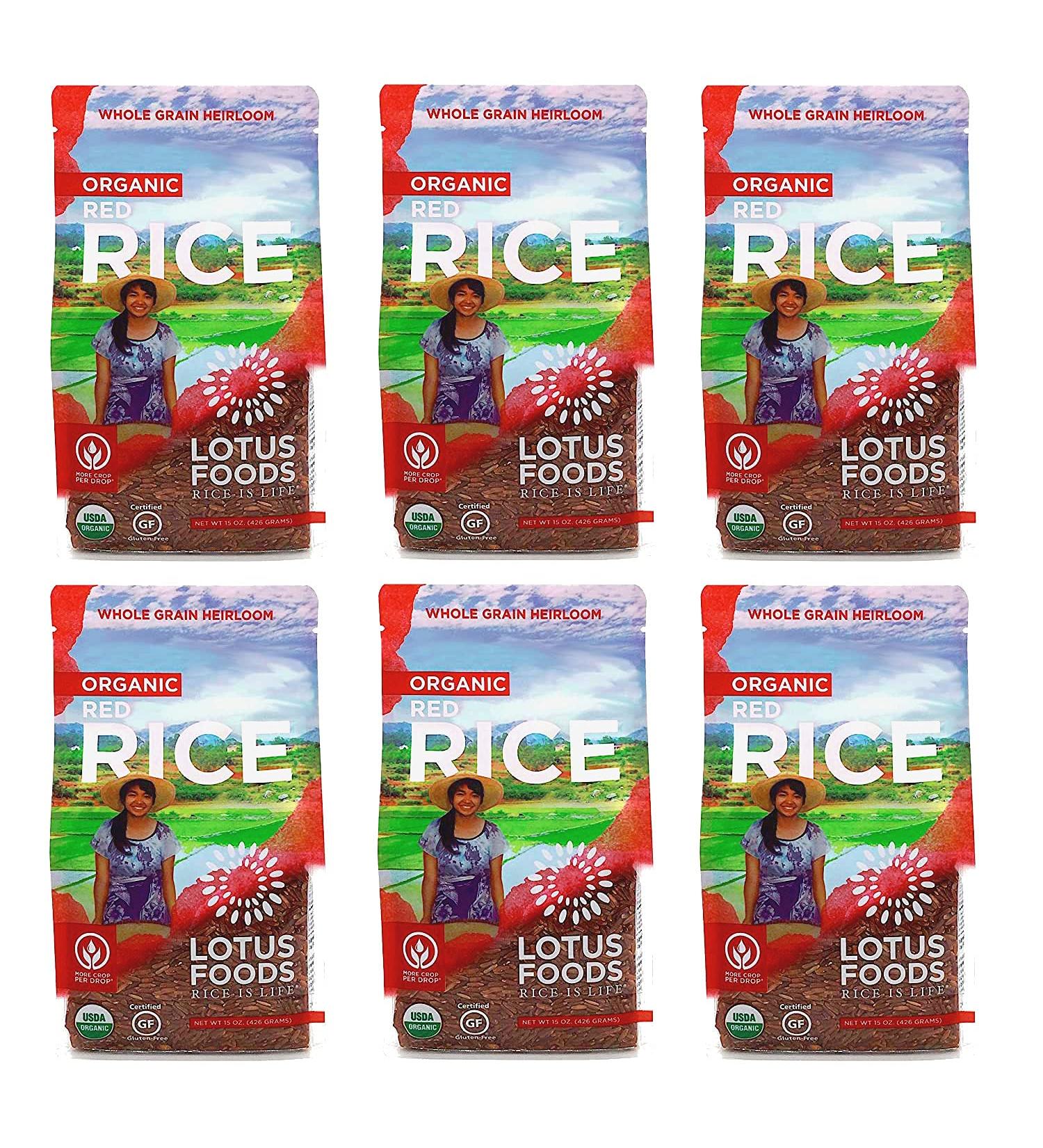 Lotus Foods Organic Red Rice - Gourmet 0.94 lb (Pack of 6) | Healthy & Nutritious - Buy Online on GoSupps.com