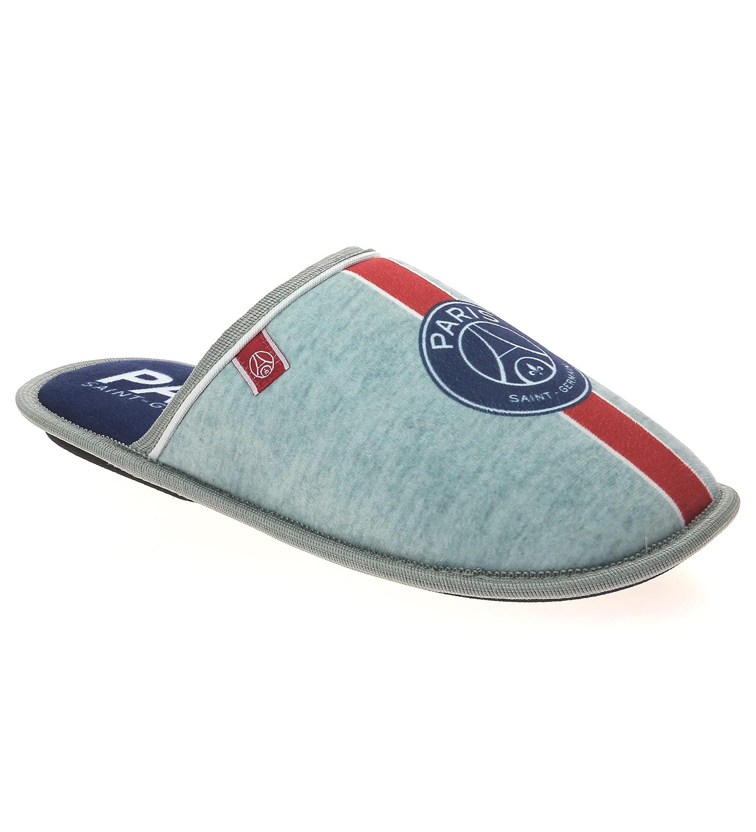 Buy Paris Saint-Germain Slippers - Official PSG Collection Size 42 EU Grey | International Shipping Available - Buy Online on GoSupps.com