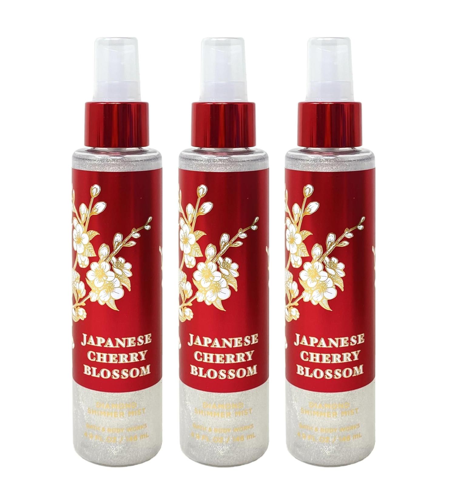 Bath and Body Work JAPANESE CHERRY BLOSSOM Pack Diamond Shimmer