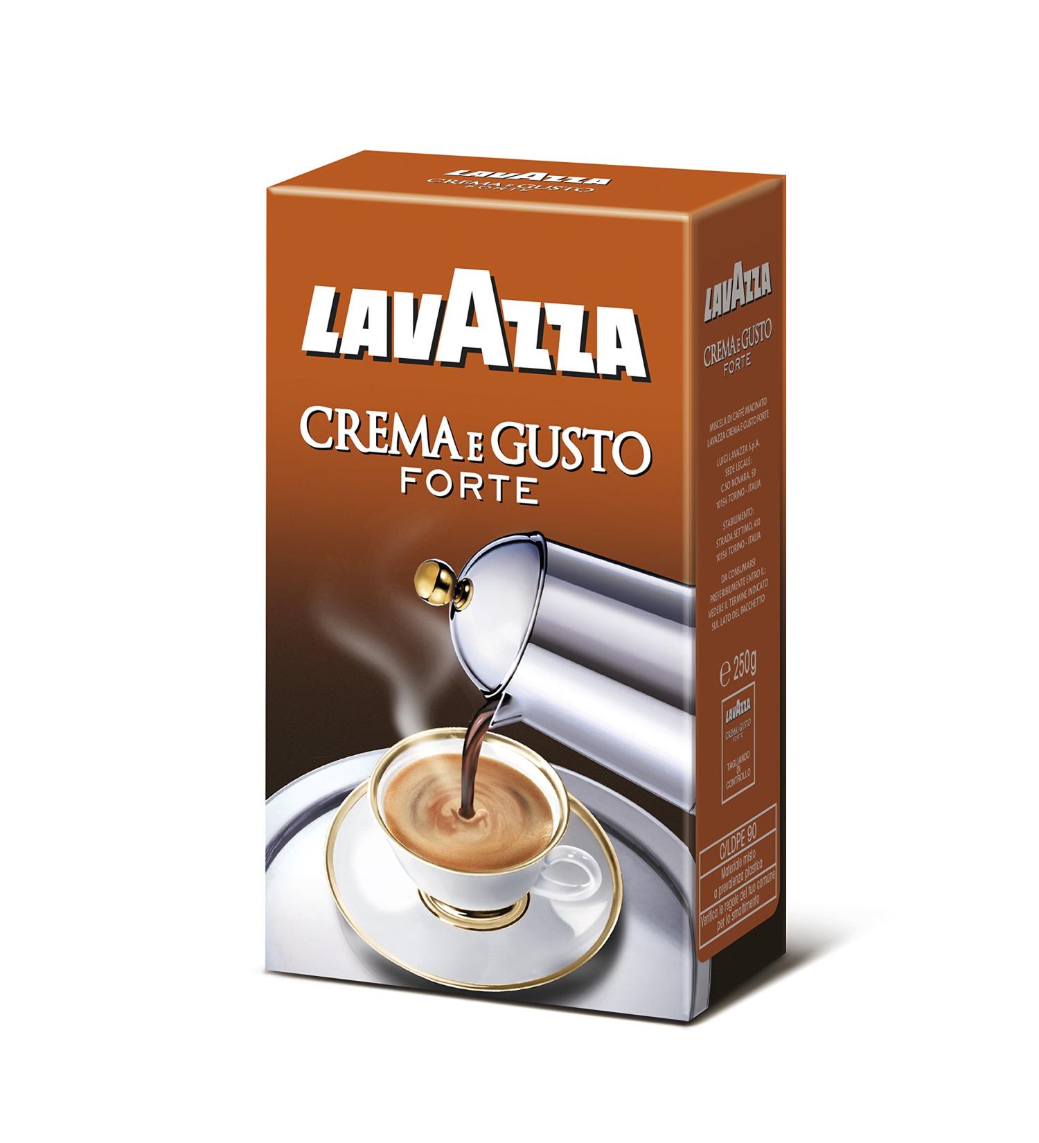 Lavazza Lavazza Crema E Gusto Forte Italian Ground Coffee 250 g 2500 g Pack of 10