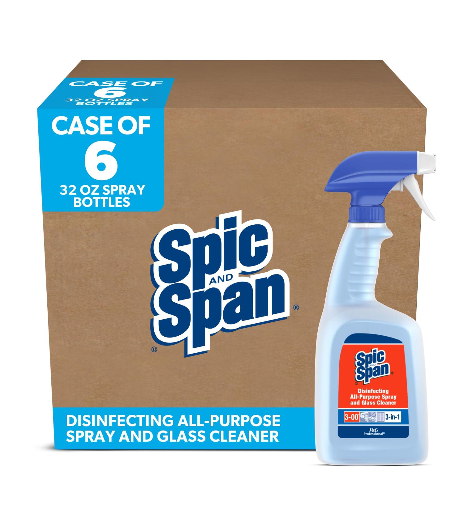 Buy Spic and Span 3-in-1 Multi Surface Cleaner Spray - 32 fl oz (Case of 6) | International Shipping Available - Buy Online on GoSupps.com