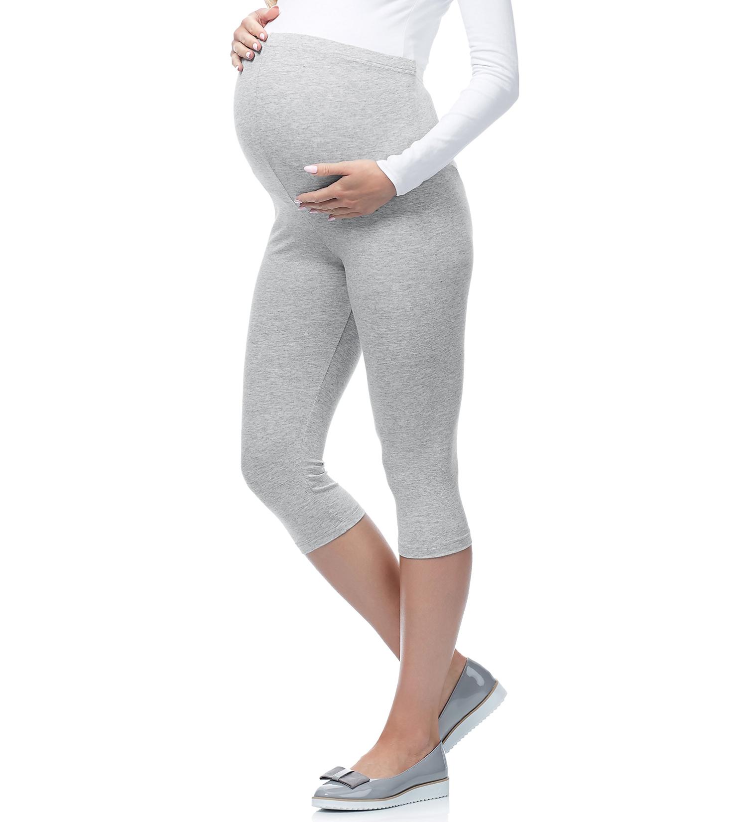 Be Mammy Maternity 3/4 Leggings 4XL Melange - Comfortable Pregnancy Wear - Buy Online on GoSupps.com