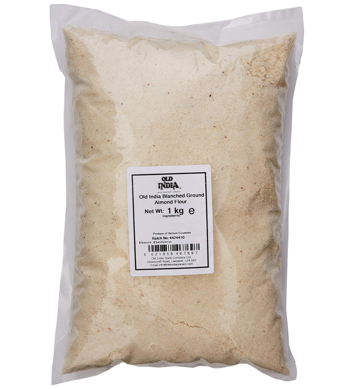 Old India Blanched Ground Almond Flour 1kg - Buy Online on GoSupps.com