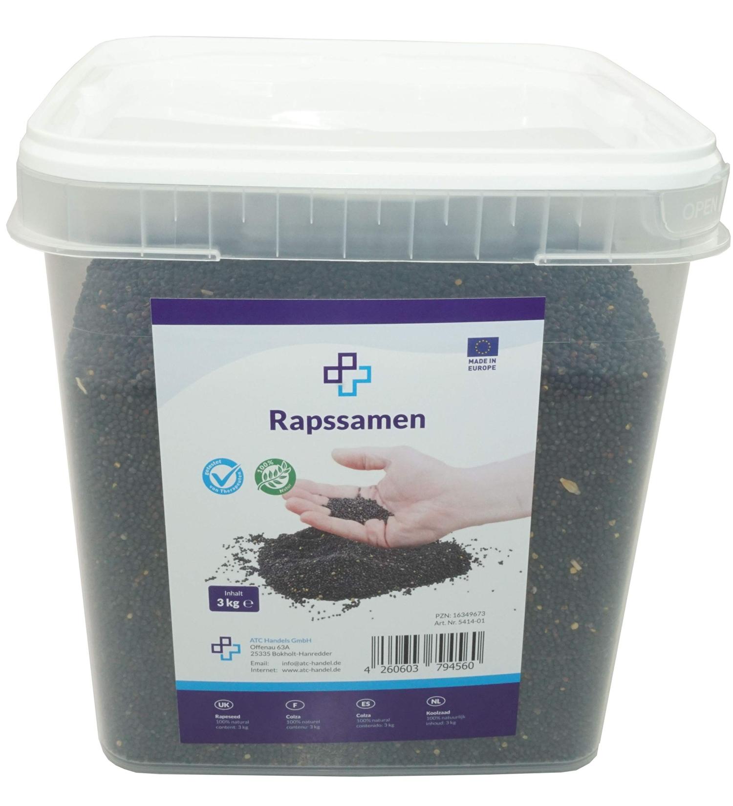Buy Cleaned Rapeseed for Therapy - Ideal for Warming Pillows - 3 kg Handy Bucket - International Shipping Available - Buy Online on GoSupps.com