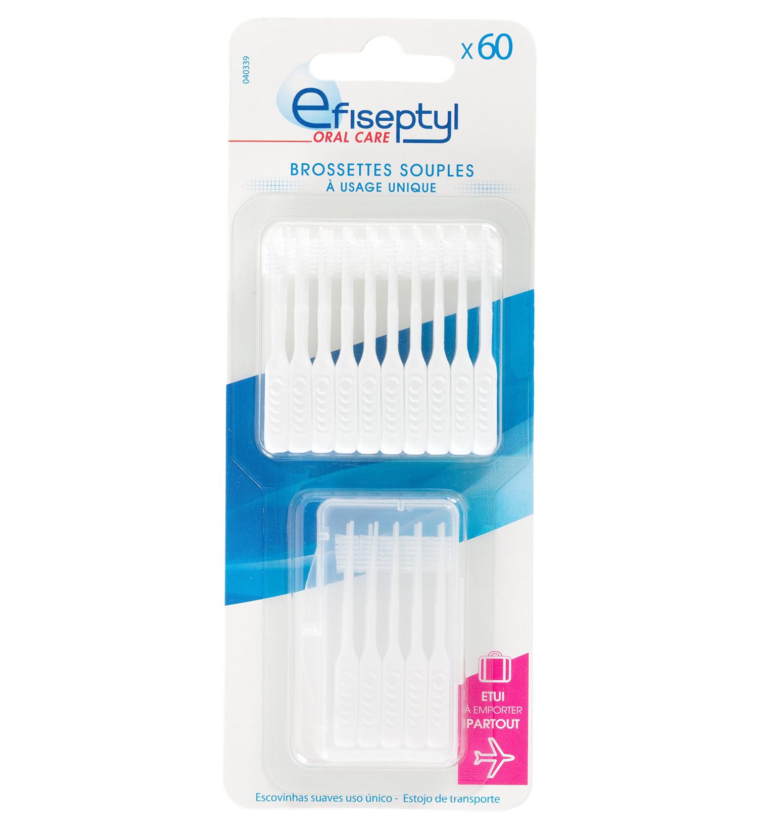 Efiseptyl Disposable Brushes - 60 Pieces in Storage Box | International Shipping Available - Buy Online on GoSupps.com