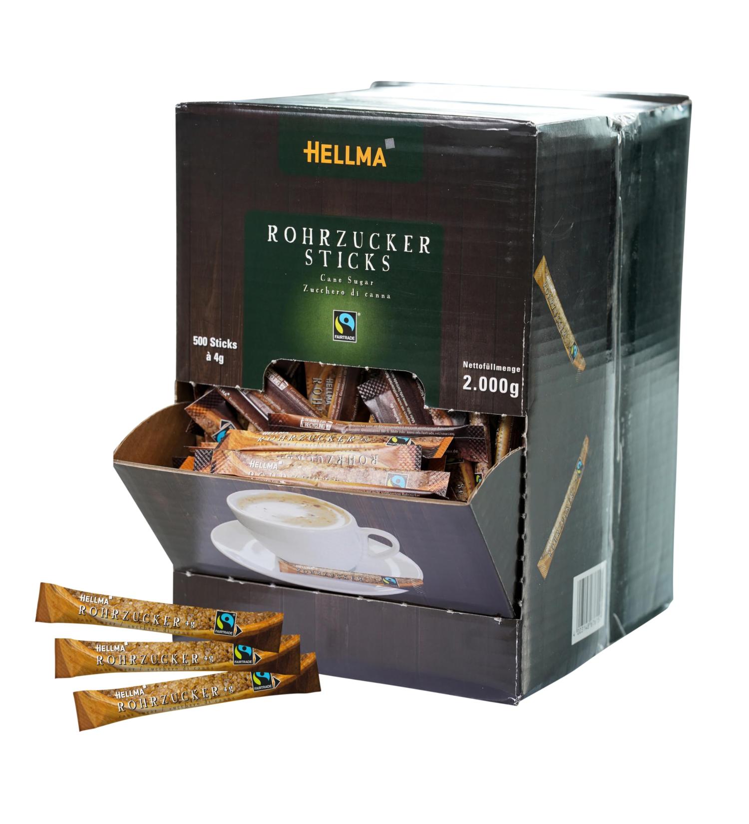 Hellma Fair Trade Cane Sugar Pods - Buy Online on GoSupps.com
