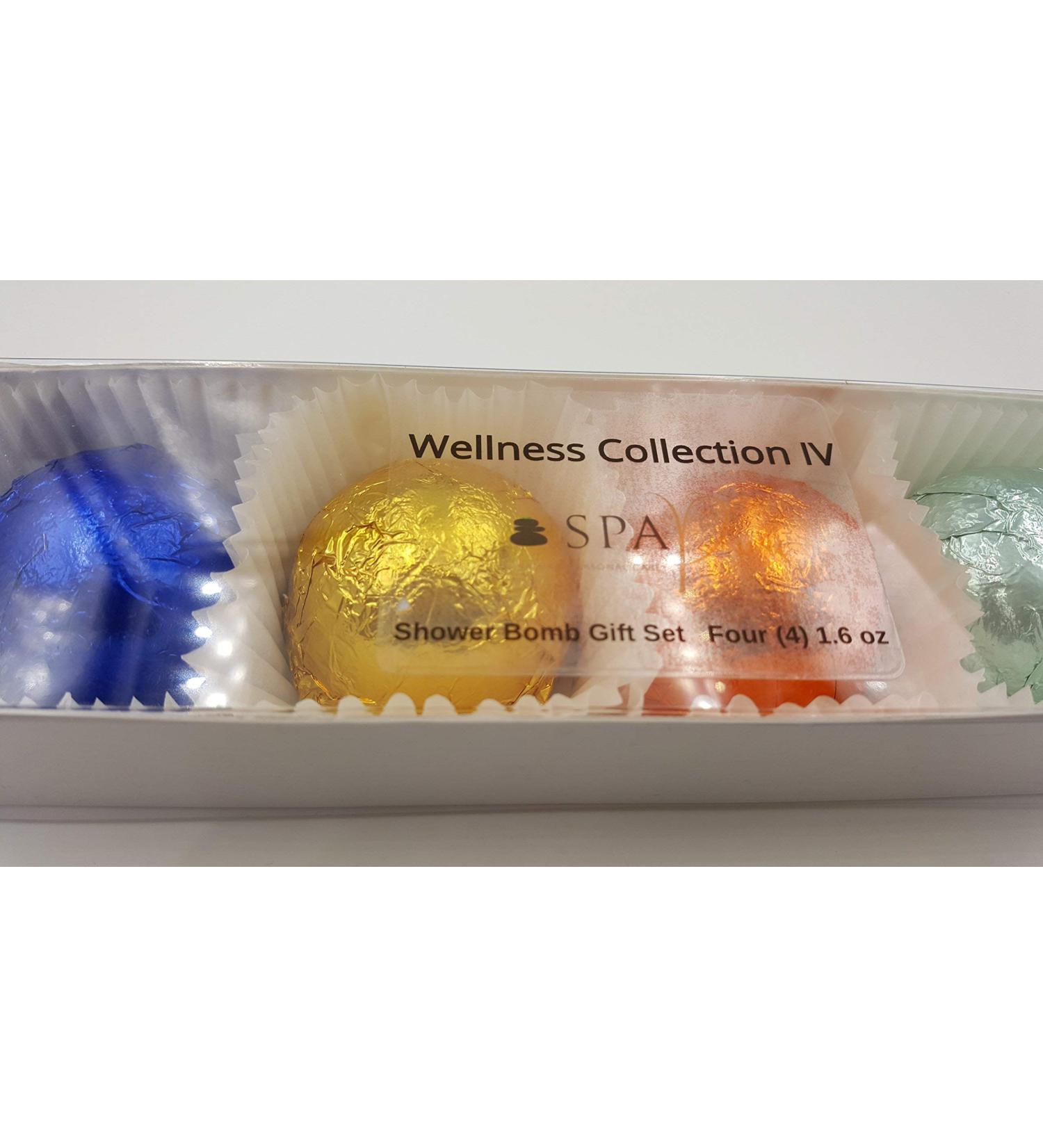 Spa Pure Naturals Aromatherapy Fizzing Shower Bombs - Wellness Collection IV - Buy Online on GoSupps.com