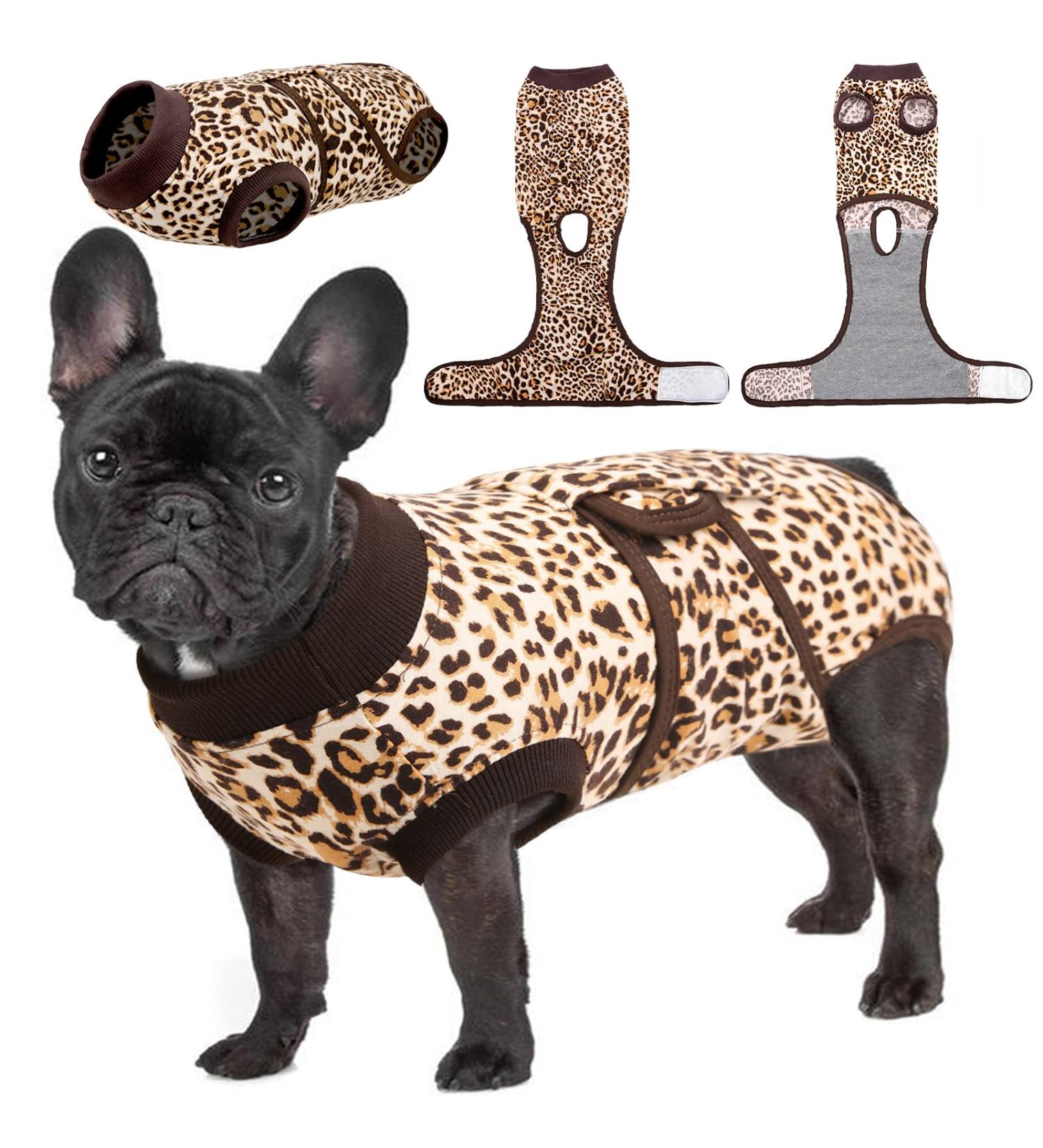 Kuoser Dog Recovery Body - After Surgery Solutions for Dogs & Cats Breathable Anti-Lick E-Collar Alternative XS Brown - Buy Online on GoSupps.com