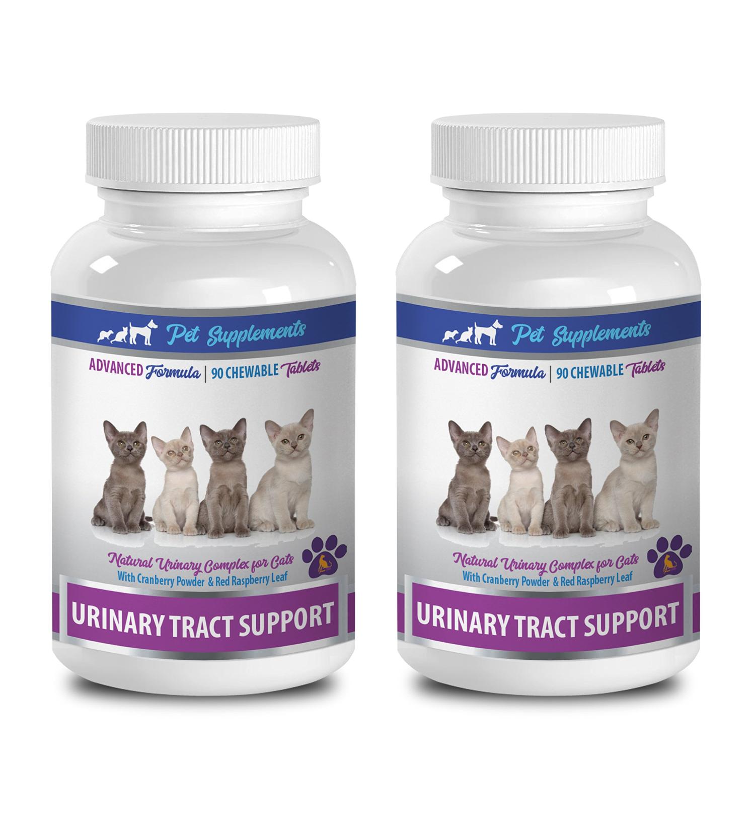 cat Urinary Care - Urinary Tract Support - for Cats - Natural Formula - CHEWABLE - Cranberry Comfort for Cats - 2 Bottle (180 Chews) - Buy Online on GoSupps.com