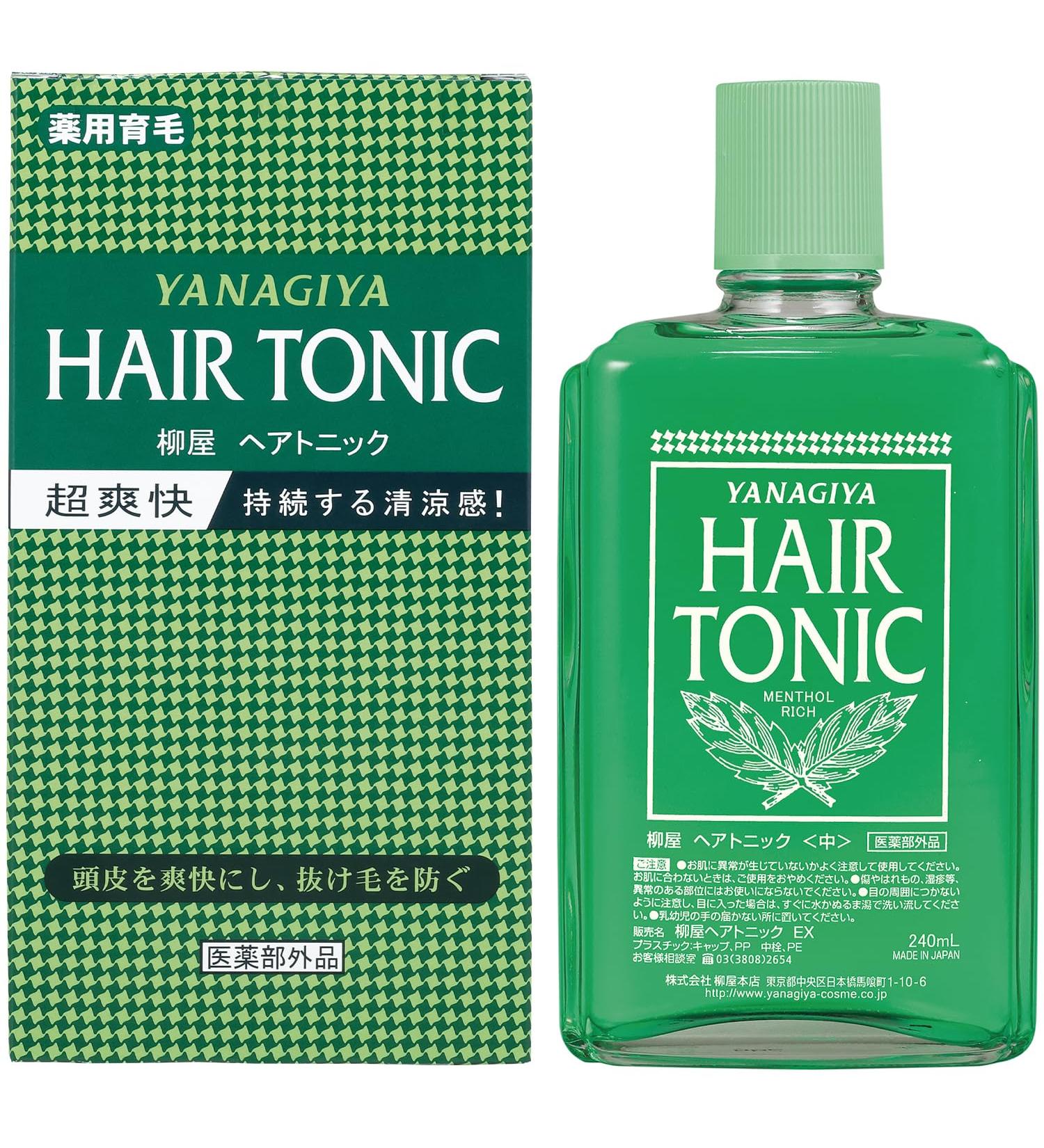 YANAGIYA Hair Tonic 240ml - Japanese Import for Strong and Healthy Hair - Buy Online on GoSupps.com