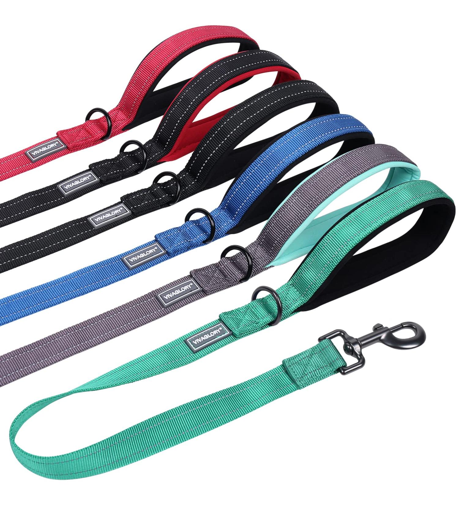 Vivaglory Short Dog Leash - 61 cm Training Line for Medium & Large Dogs - Durable Green Traffic Leash - Buy Online on GoSupps.com