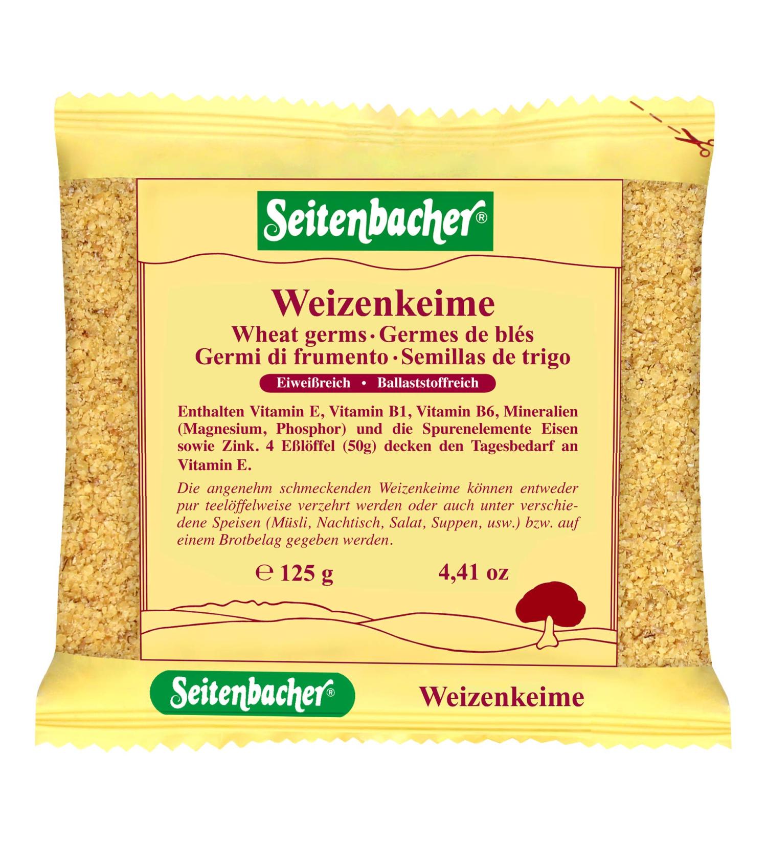 Seitenbacher Wheat Germ | Vitamin E | High Fiber & Protein | Pack of 12 (125g each) - Boost Your Health Internationally - Buy Online on GoSupps.com
