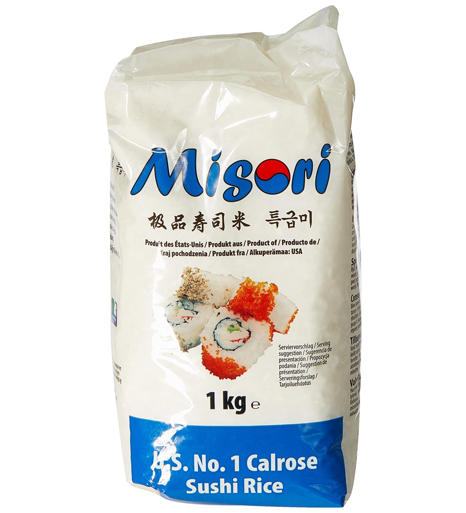 Misori Calrose Rice 1kg - Premium Sushi Rice for Perfect Rolls | International Shipping Available - Buy Online on GoSupps.com
