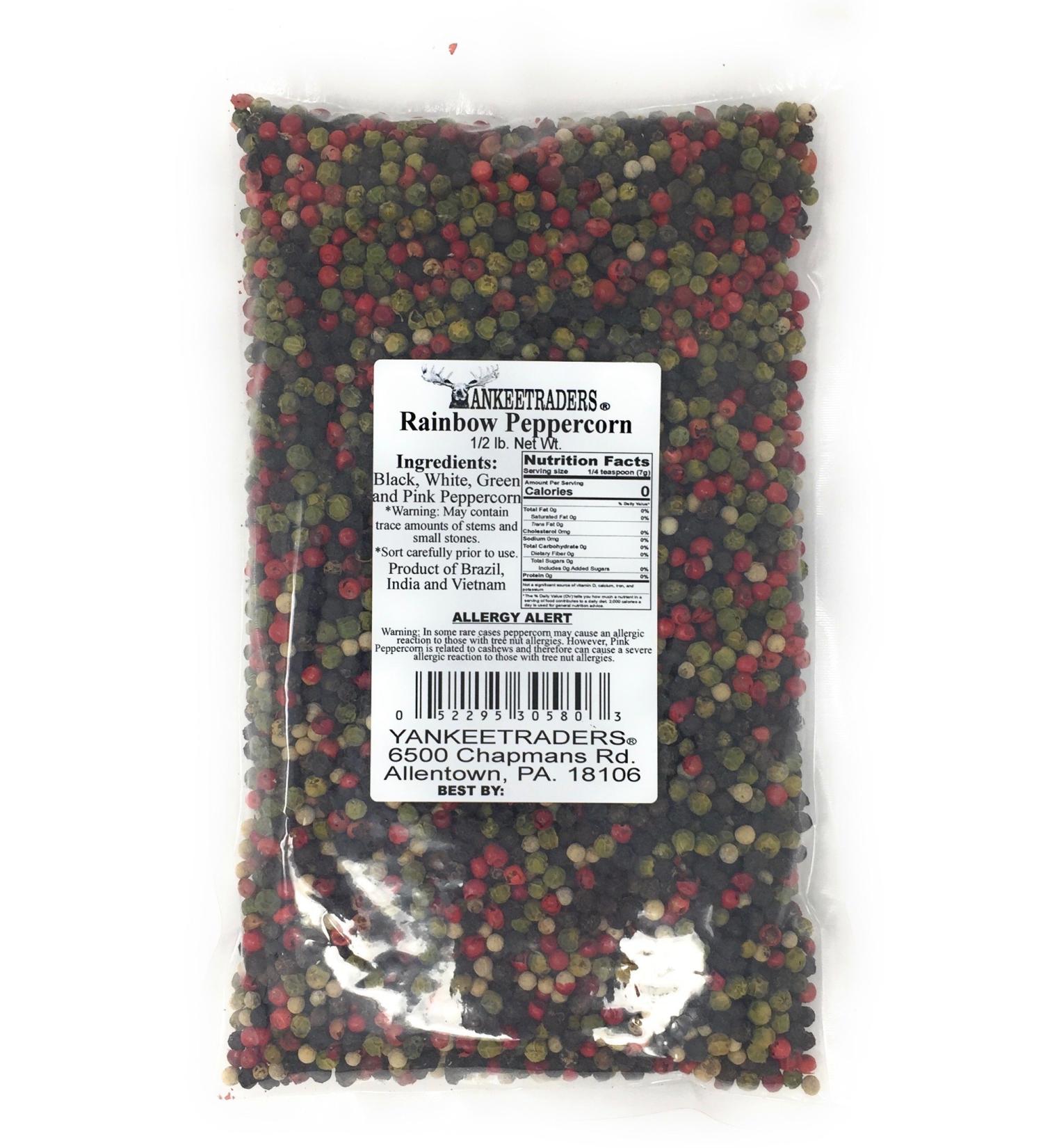 Yankee Traders Brand Rainbow Assorted Whole Peppercorns 8 oz - Pack of 1 - Buy Online on GoSupps.com
