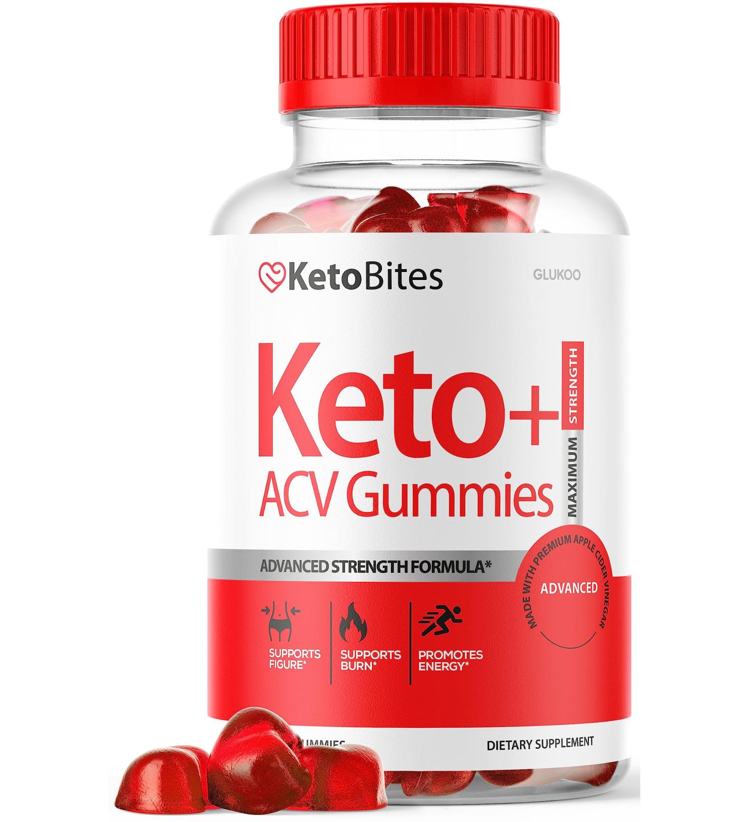Keto Bites ACV Gummies - Advanced Weight Loss with K3 Spark Mineral - 60 Gummies for 30 Days - Buy Online on GoSupps.com