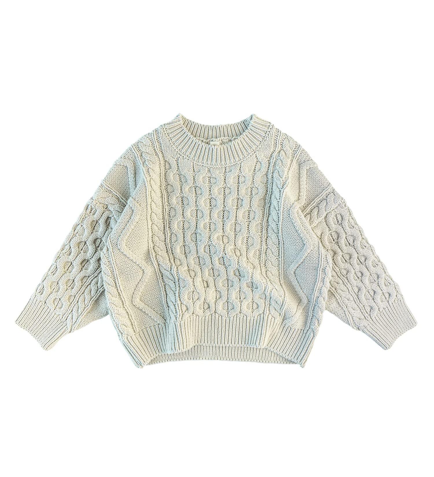 Volunboy Baby Knit Sweater in Off-White | Oversized Blouse Pullover for Boys and Girls | 12-18 Months - Buy Online on GoSupps.com