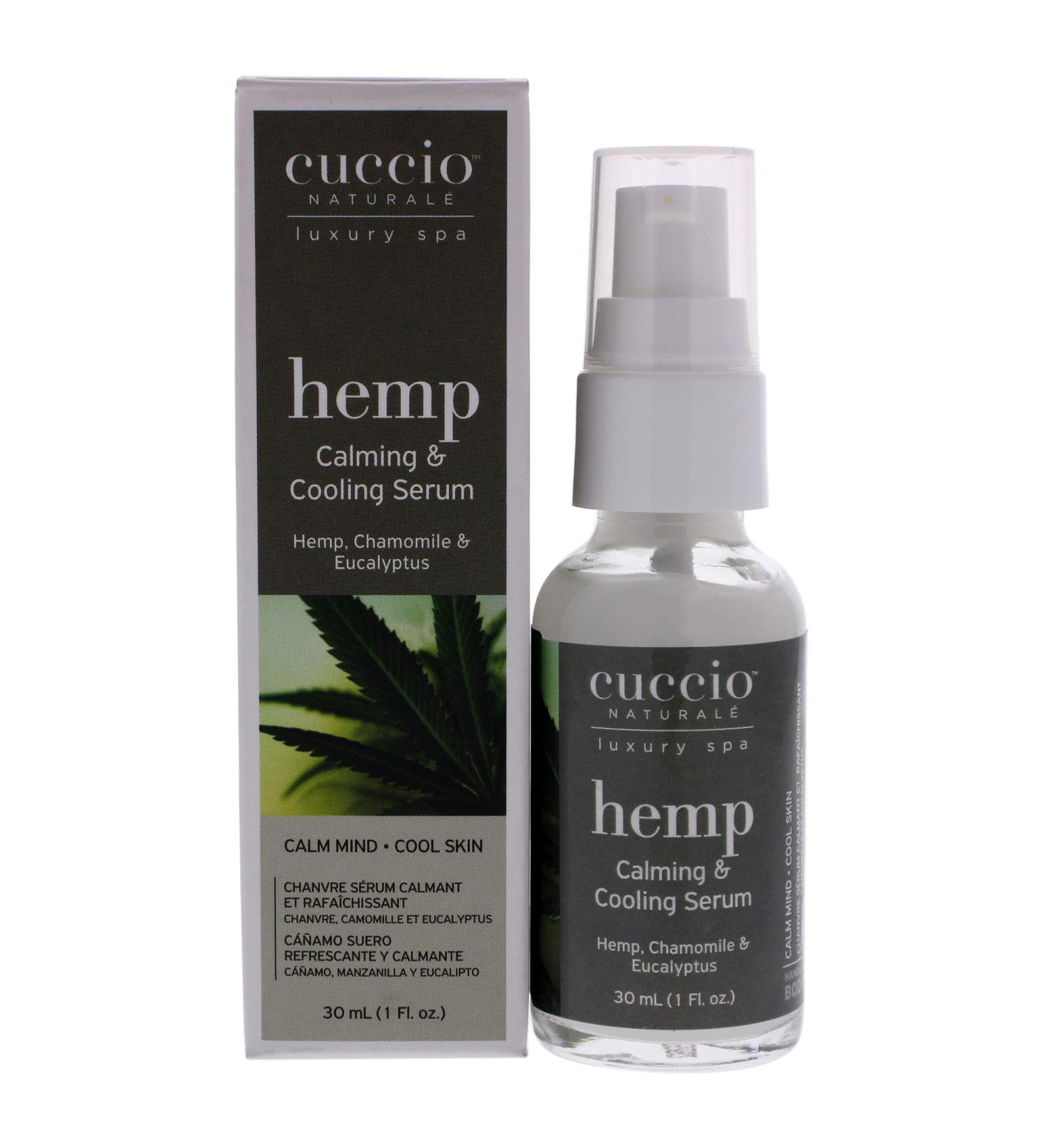 Cuccio Naturale Hemp Calming Serum | Chamomile & Eucalyptus | Stress Relief & Hydration | 1 Oz - Buy Online on GoSupps.com