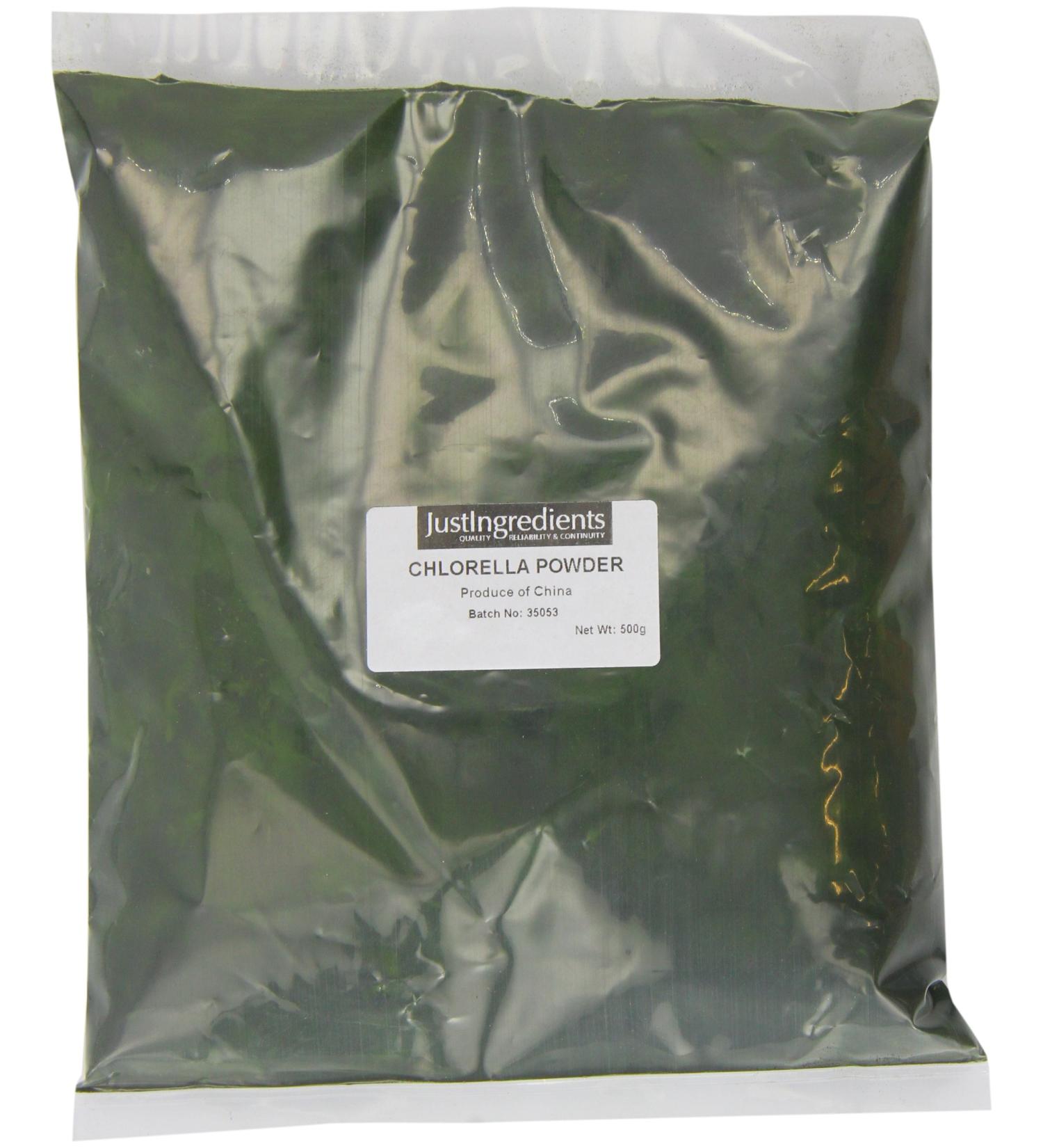 JustIngredients Essential Chlorella Powder 500g - Buy Online on GoSupps.com