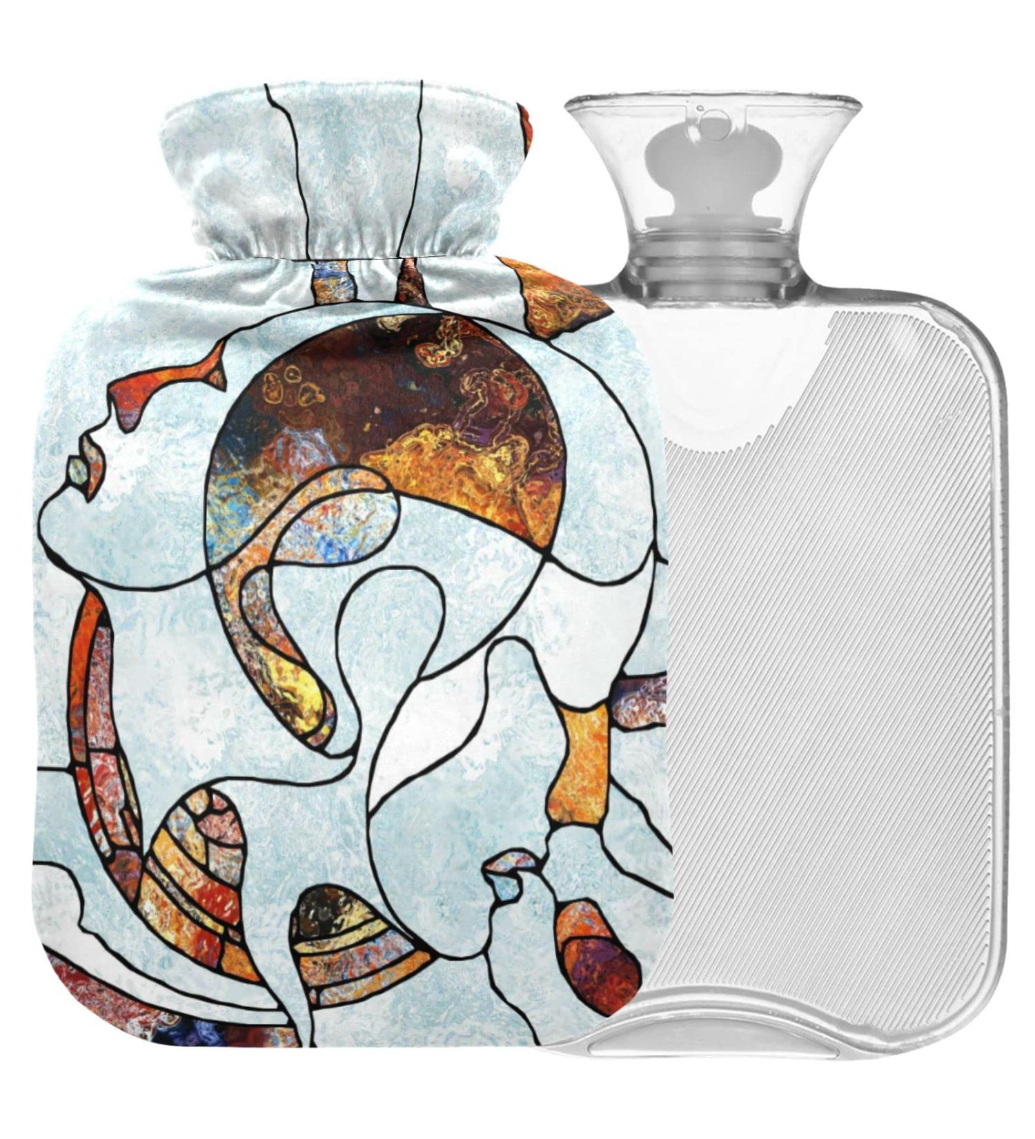 Buy Naanle 2L Hot Water Bottle with Rainbow Cover | Pain Relief & Heat Therapy for Back Hands & Feet - Buy Online on GoSupps.com