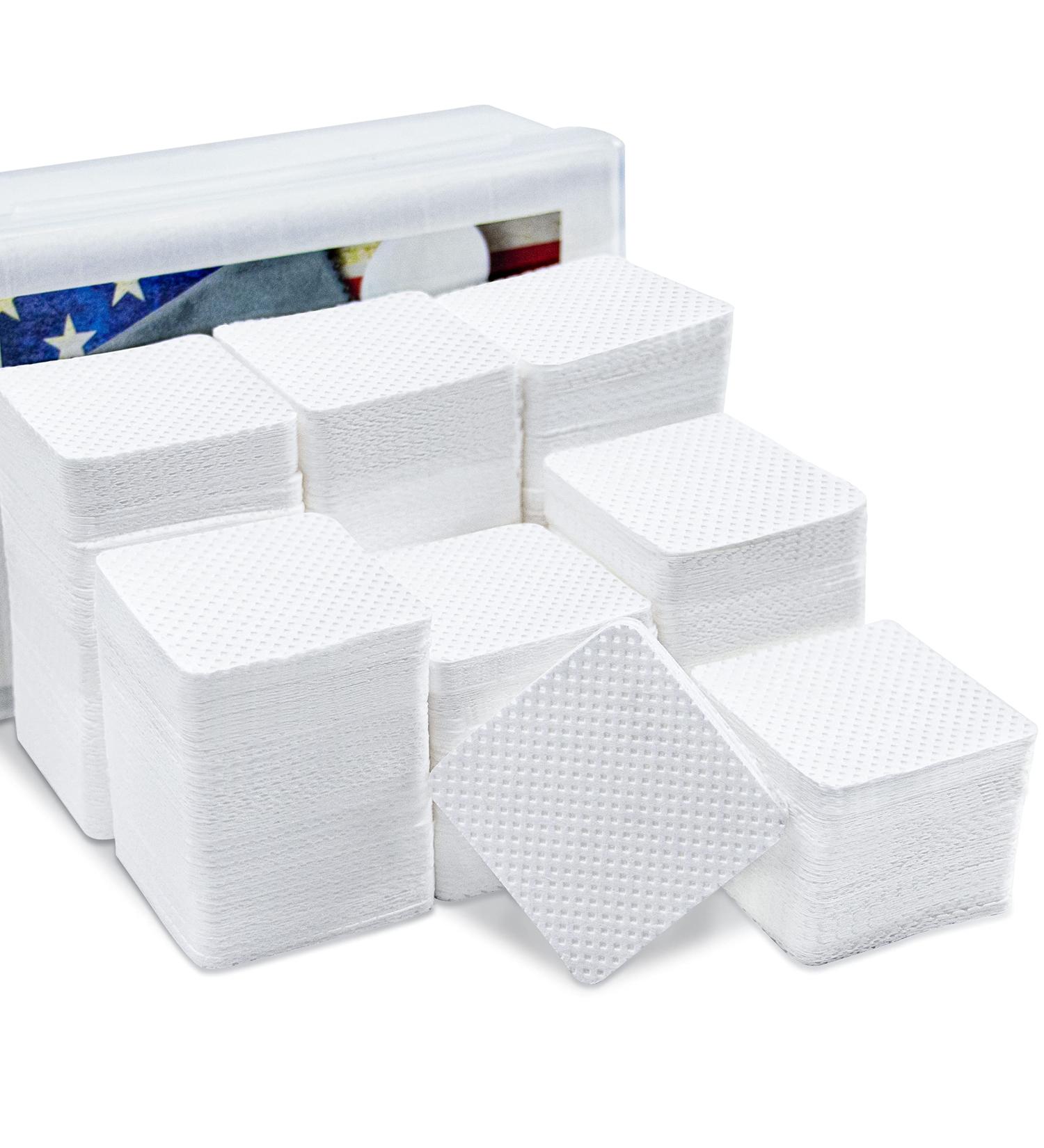 1000 Thicken Gun Cleaning Patches with Storage Case - Highly Absorbent & Less Lint - 2 Square Gun Wipes for Pistol, Rifle, 9mm-.45Cal/.30-7.62-556 - Buy Online on GoSupps.com