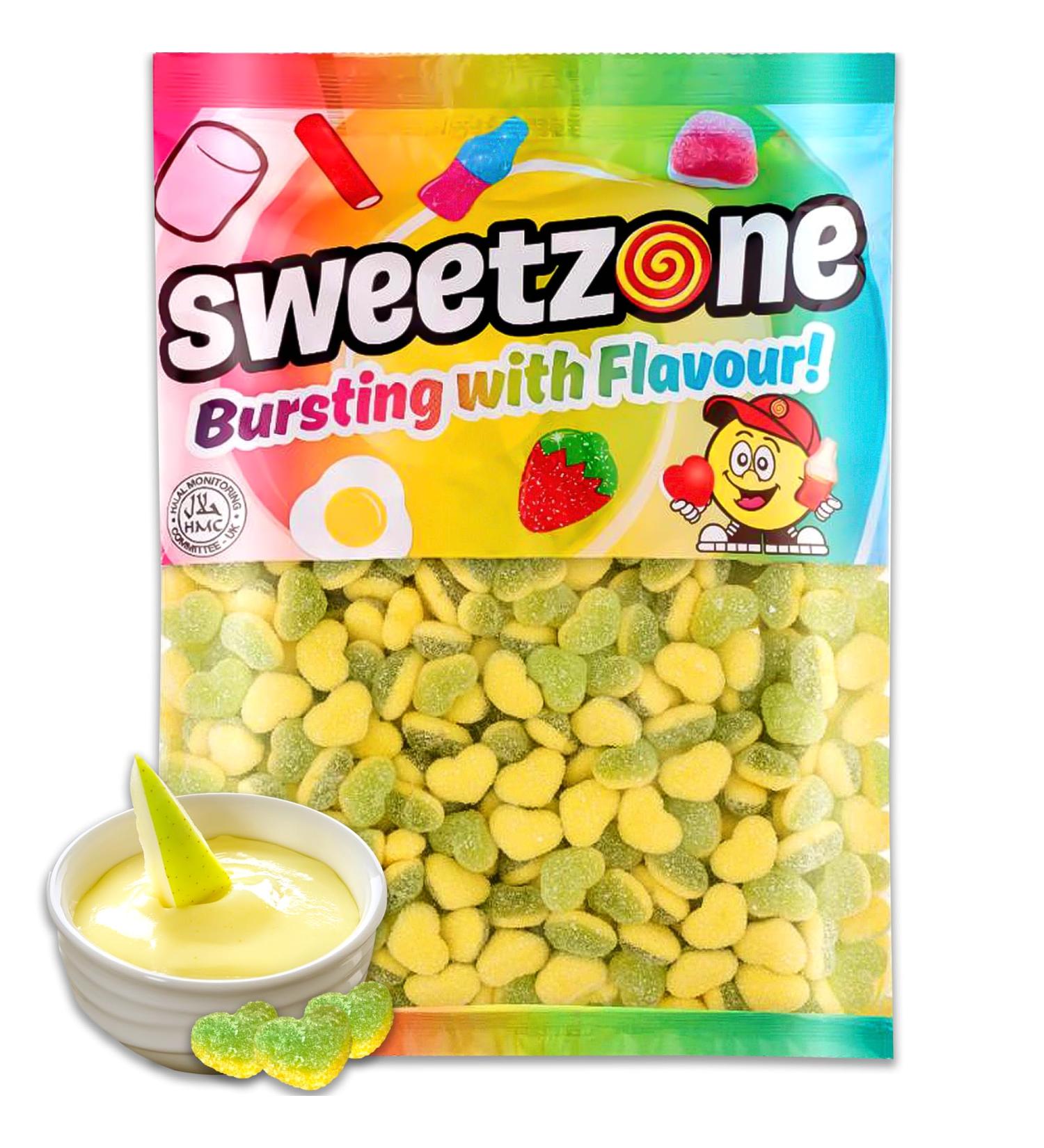  Sweetzone Sweetzone Apple and Custard Foam Candy Bag Halal Candy Flavor 1 kg - Buy Online on GoSupps.com