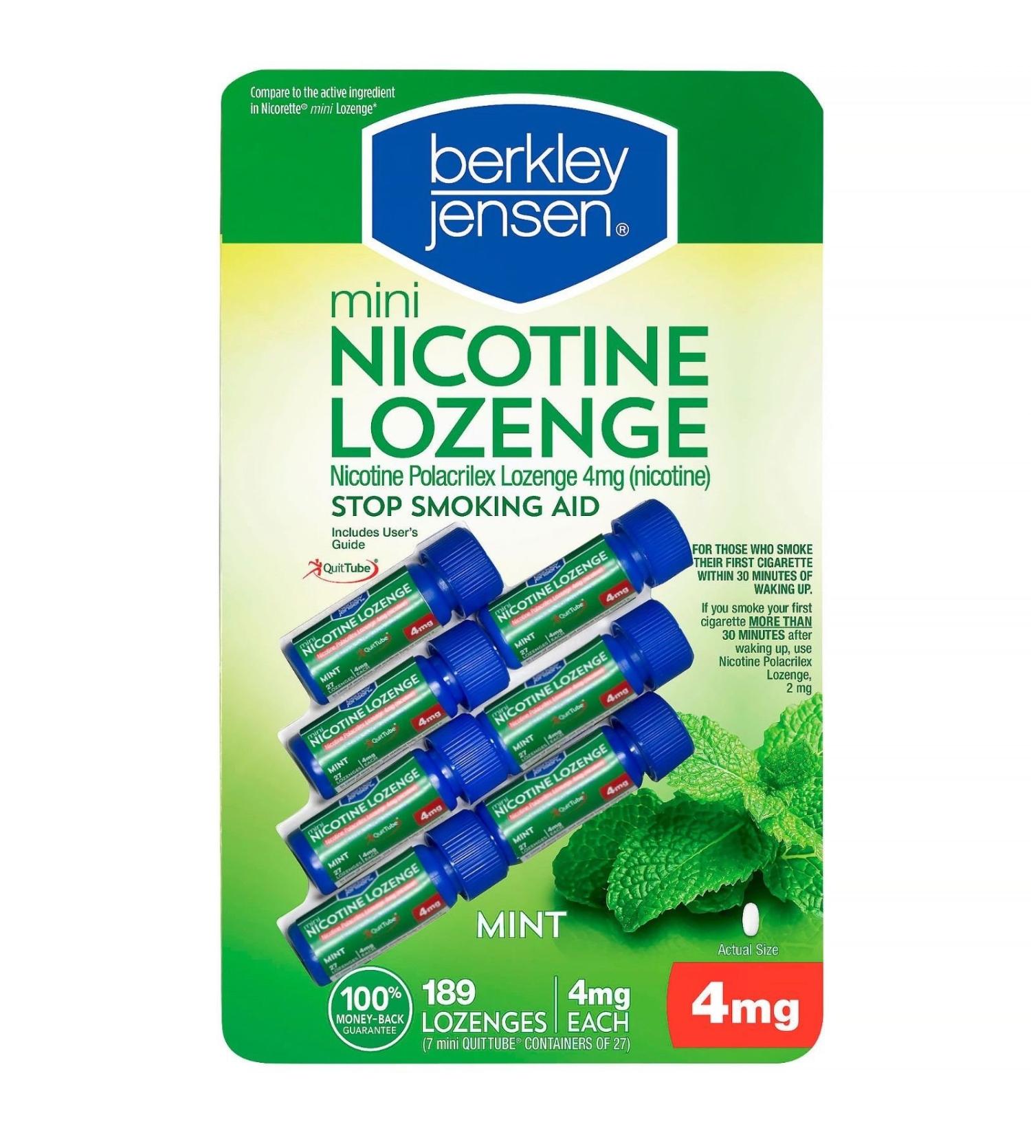 Berkley Jensen 4mg Mini Mint Nicotine - 189 Lozenges