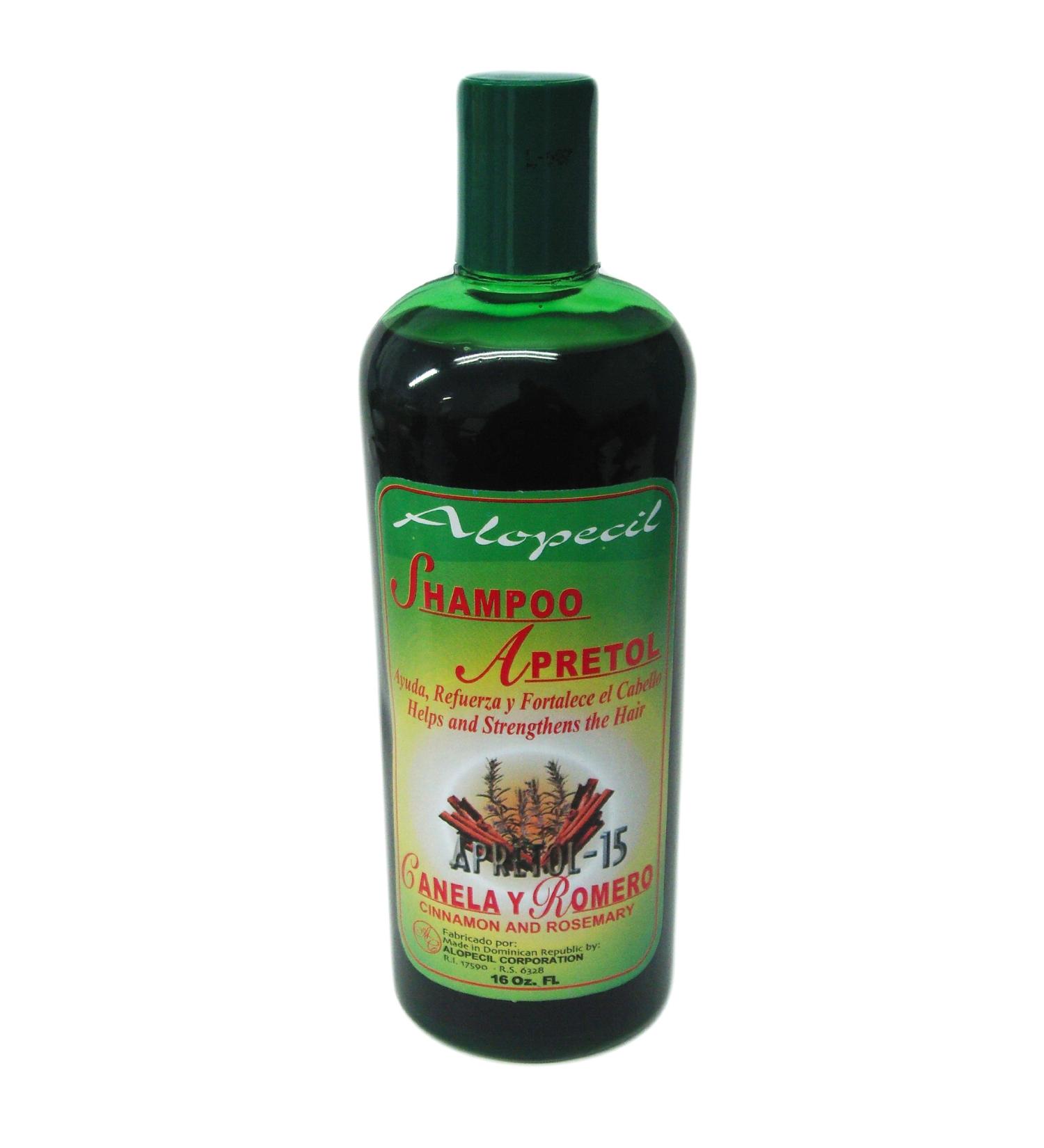 Apretol Shampoo Canela y Romero (Cinnamon and Rosemary Shampoo)