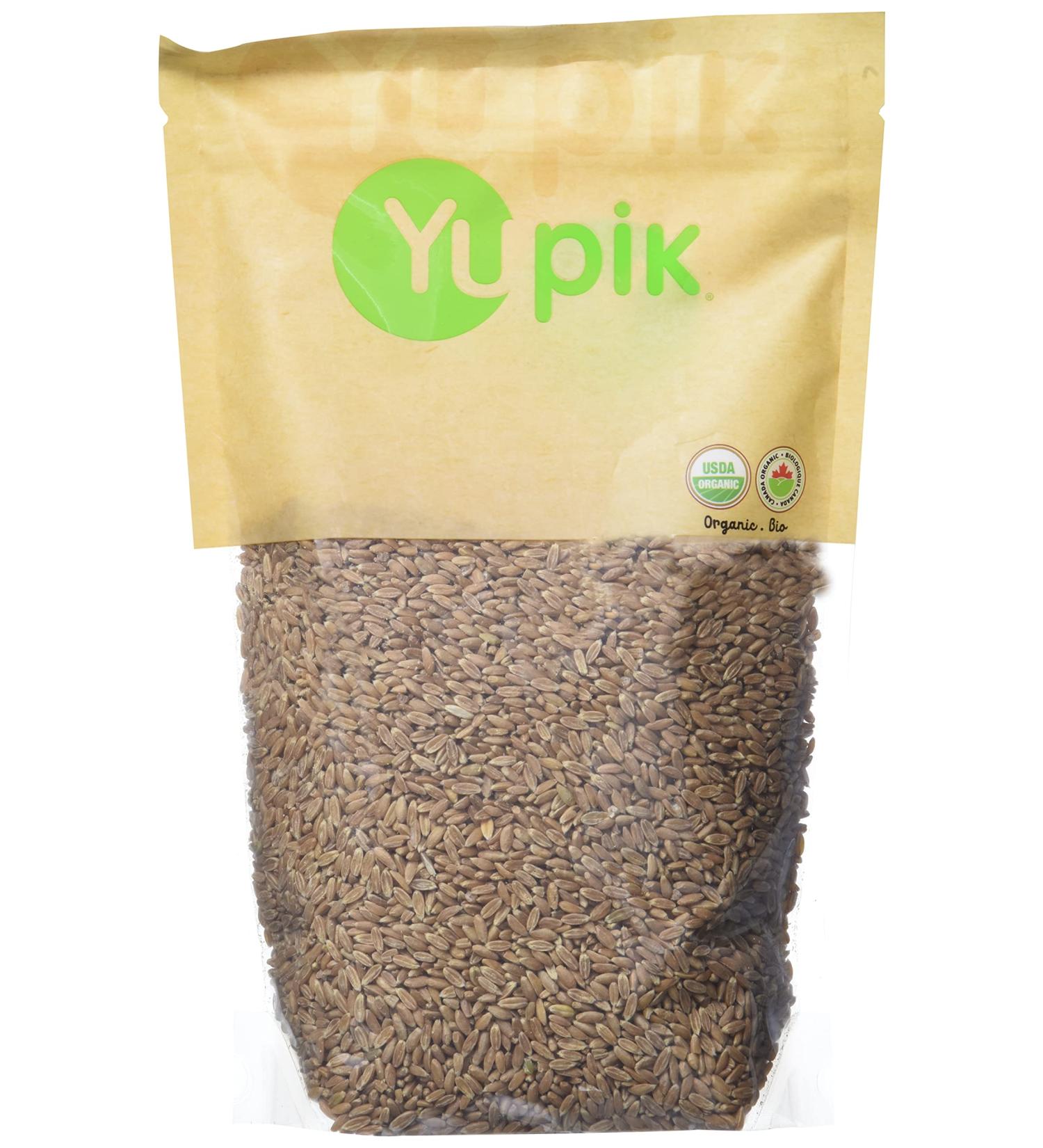 Yupik Organic Spelt Kernels 1 kg 6 Count Non-GMO Kosher Vegan Raw Hulled Grains Unsalted Source of Fiber Ideal for Baking & Cooking 6 kg - Buy Online on GoSupps.com
