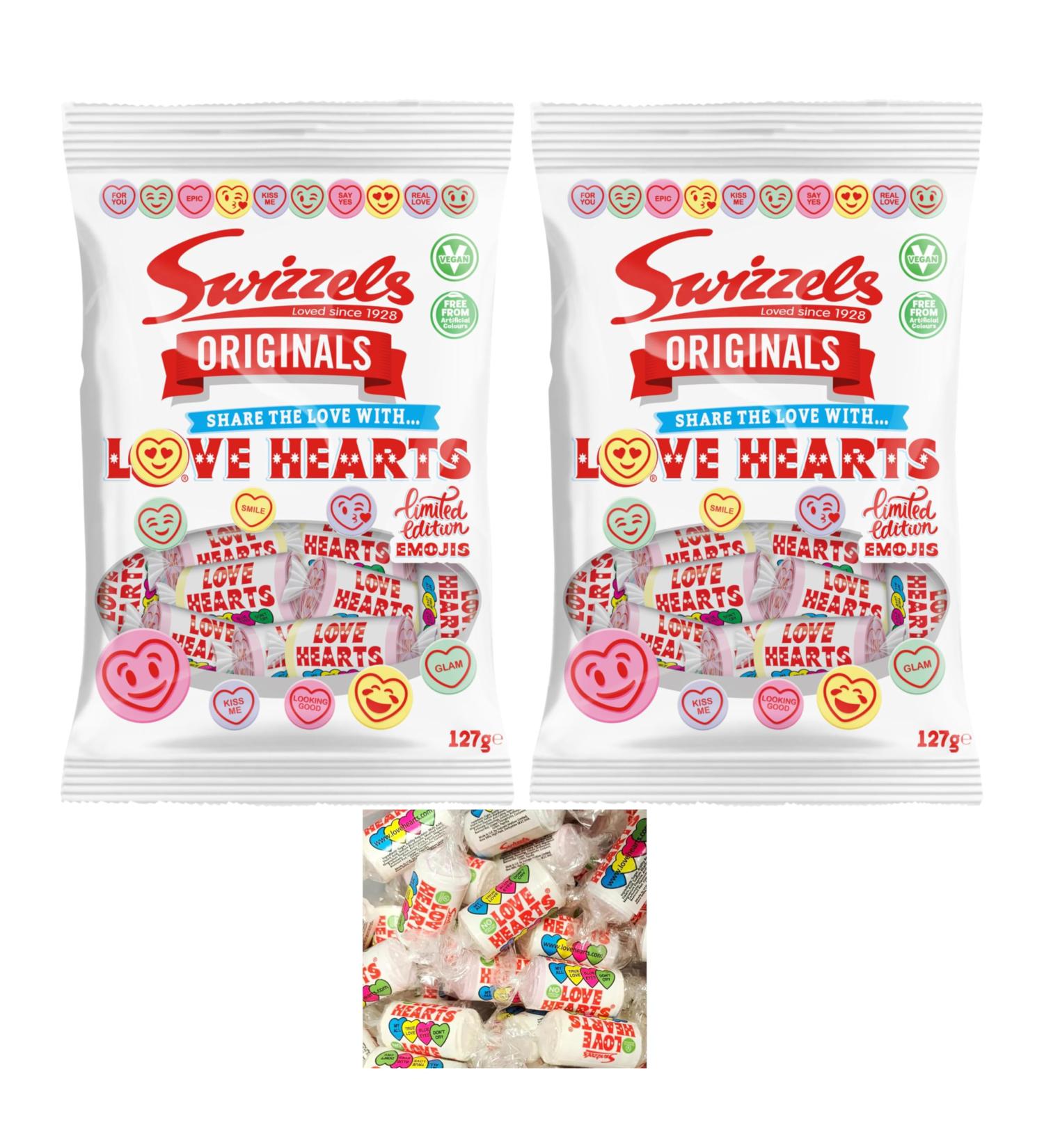 2x Sweets Bundle with Swizzels Originals Love Hearts Bag | Mother s Day Sweet Gifts | Valentine Sweet Gifts | Swizzels Sweets Heart Shaped Sweets | Thank You Gifts | 127g - Buy Online on GoSupps.com