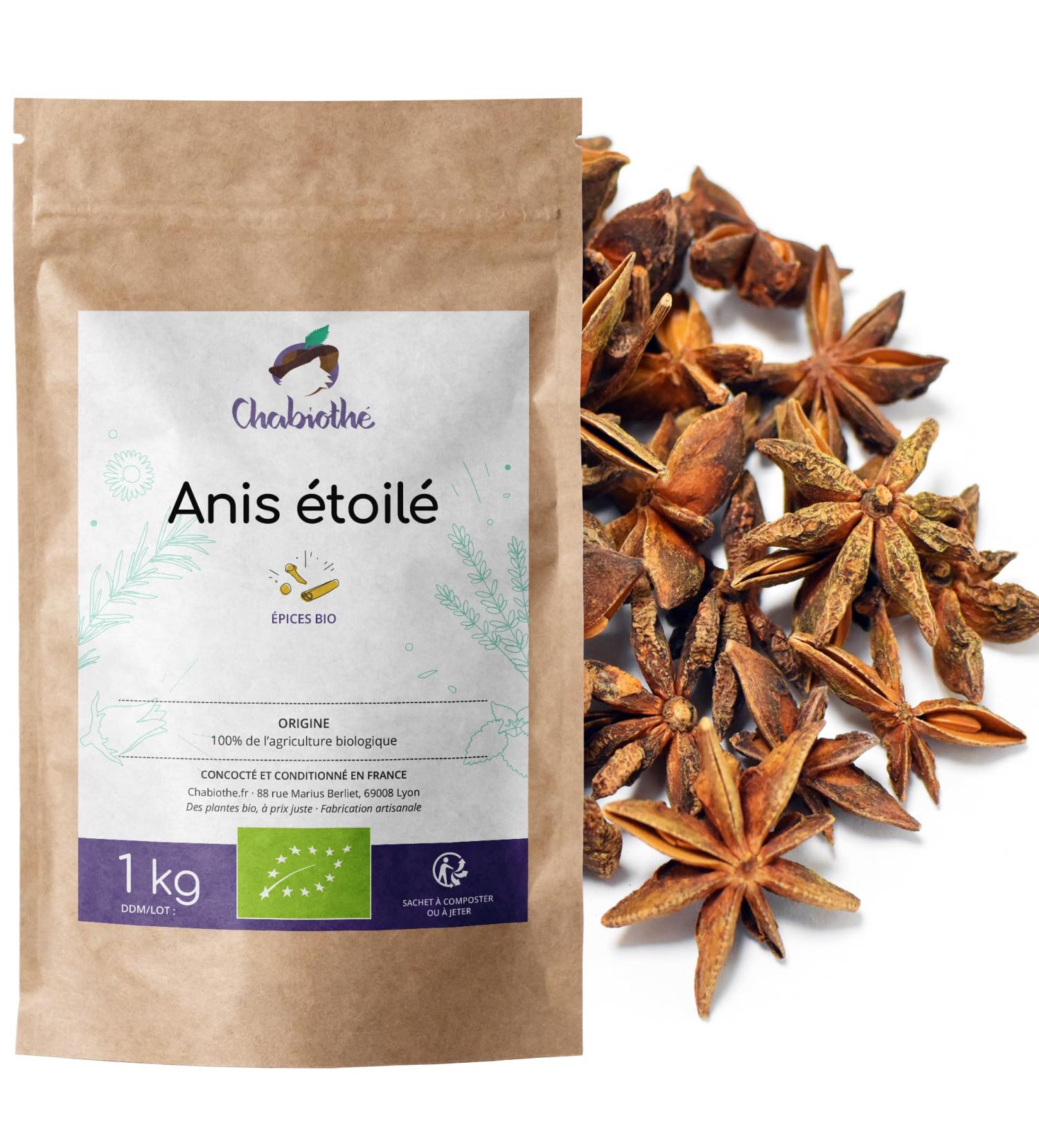 Chabioth - Etoile d'anis - Badiane de chine BIO 1 kg
