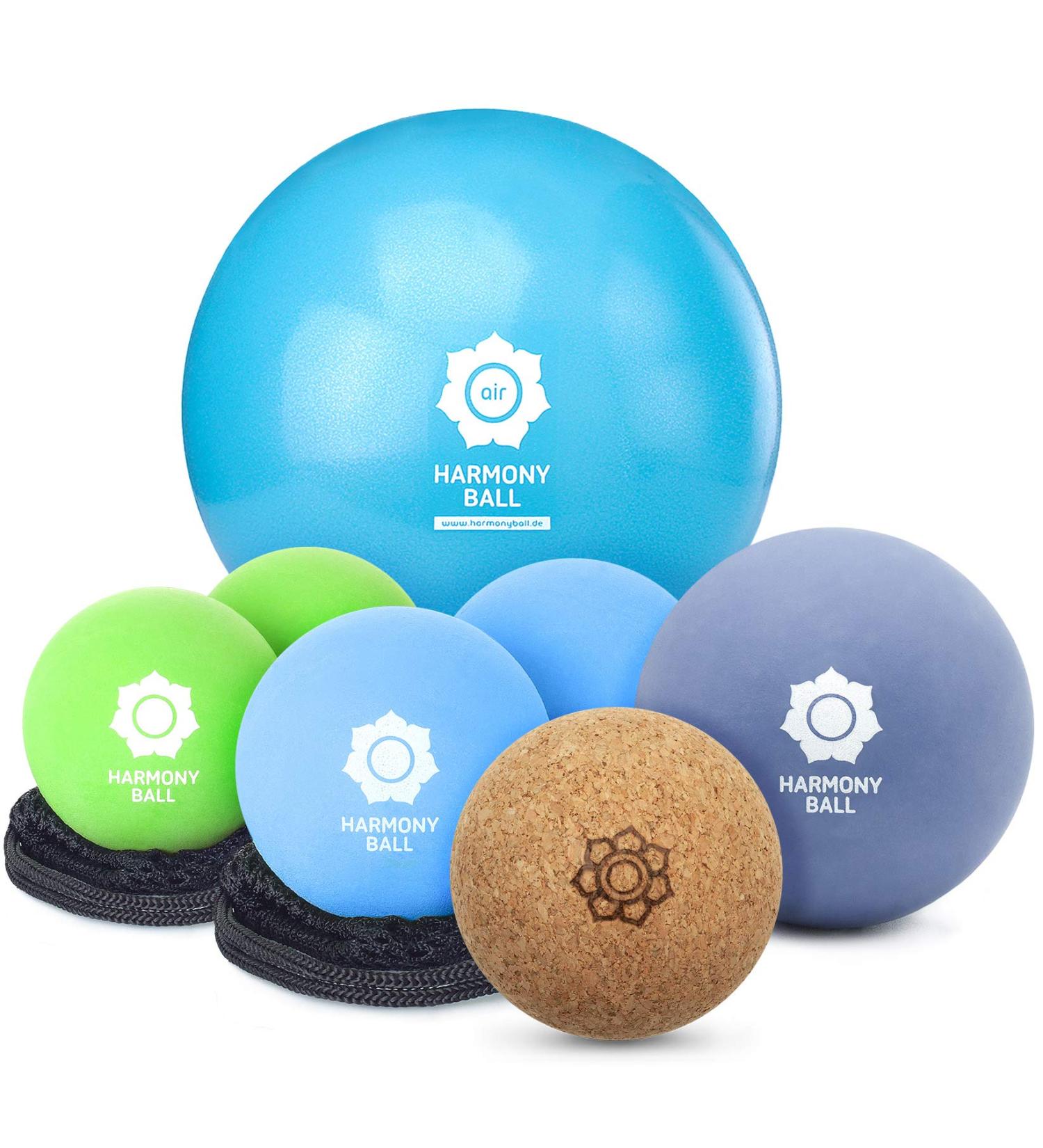 Full Body Training Set for Yoga & Massage - 7 Ball Set in Cotton Bag | HARMONY BALL - Buy Online on GoSupps.com