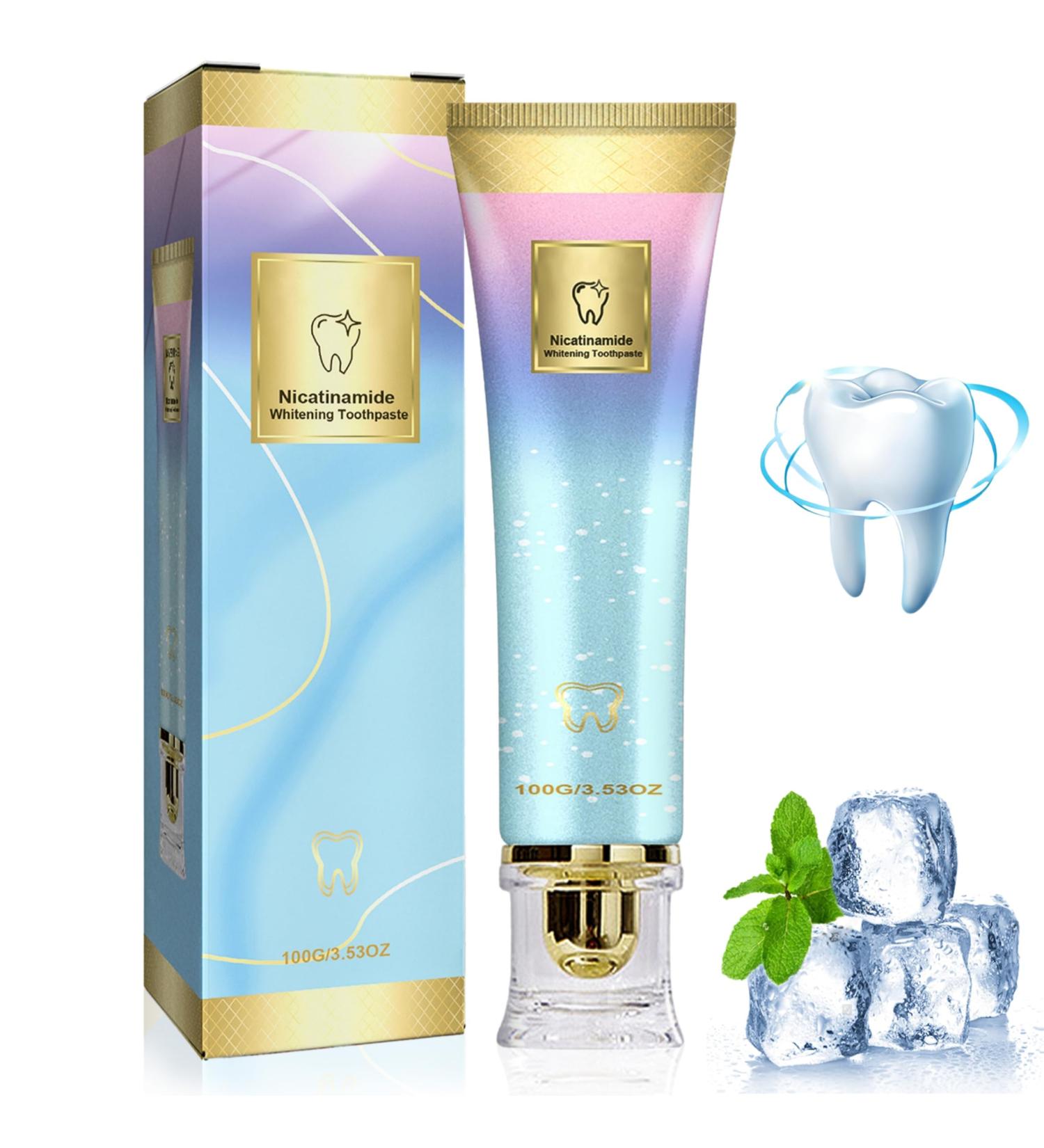 Niacinamide Whitening Toothpaste for Adults Effectively Whitens Teeth Niacinamide Intensive Whiten Toothpastes - for Healthier and Whiter Teeth - Buy Online on GoSupps.com