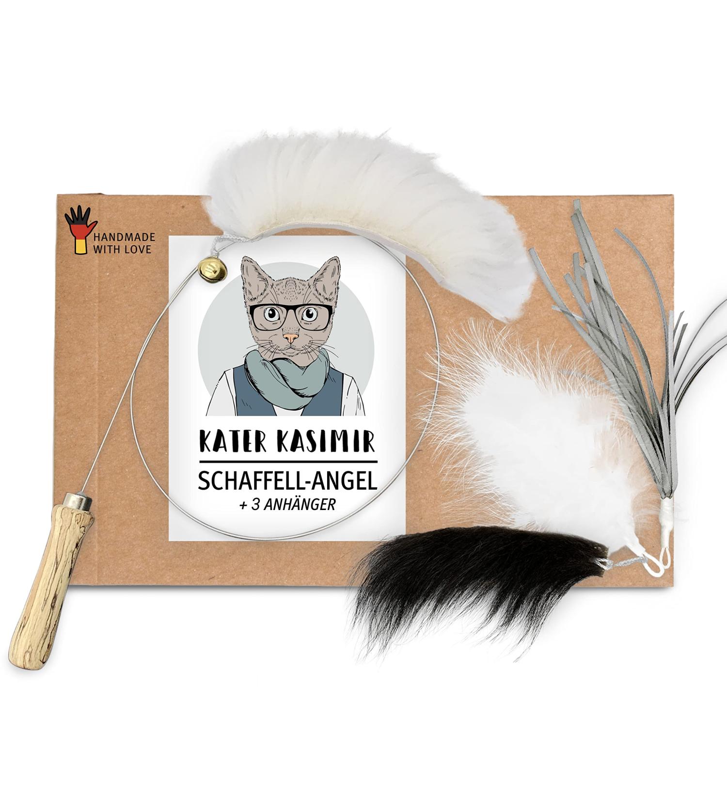 Premium Catslang Cat Toys | Natural Leather & Springs | 4-Piece Set for Cats | Handmade in Germany - Buy Online on GoSupps.com