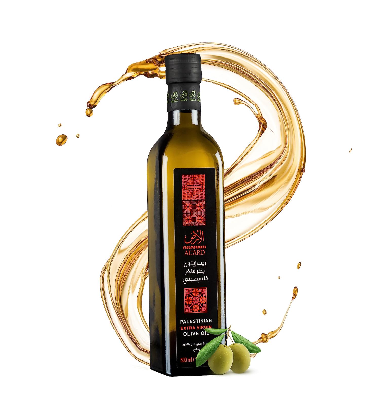 Sunnah Shop Sunnah Shop Palestine Extra Virgin Olive Oil | High Quality Olive Oil Cold Pressed From 100% Hand Harvested Olives | Hand Harvested - Cold Extraction | Real Palestine Olive Oil (500ml)