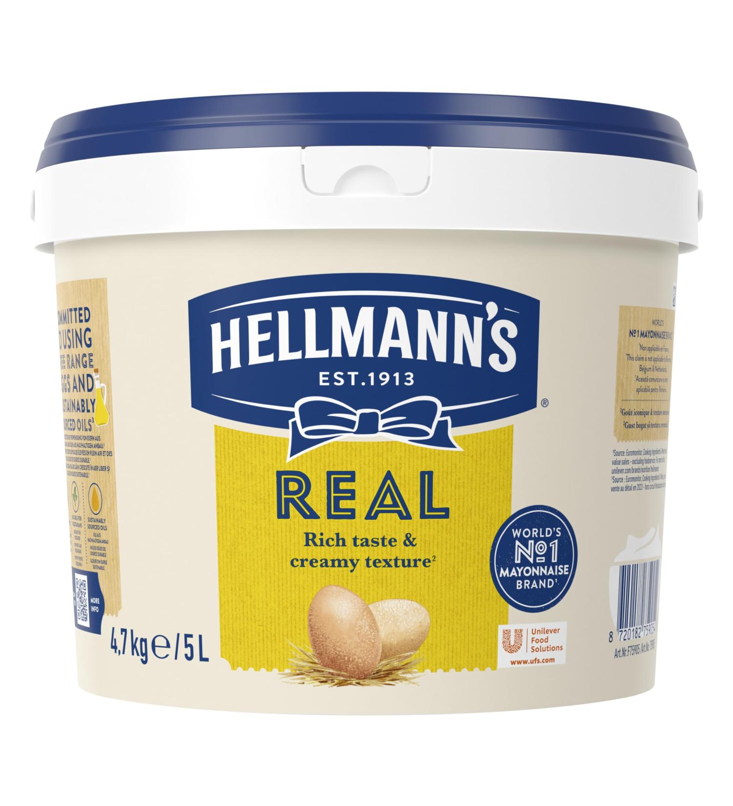  Hellmann's Hellmann's Mayonnaise Seau 5l - Buy Online on GoSupps.com