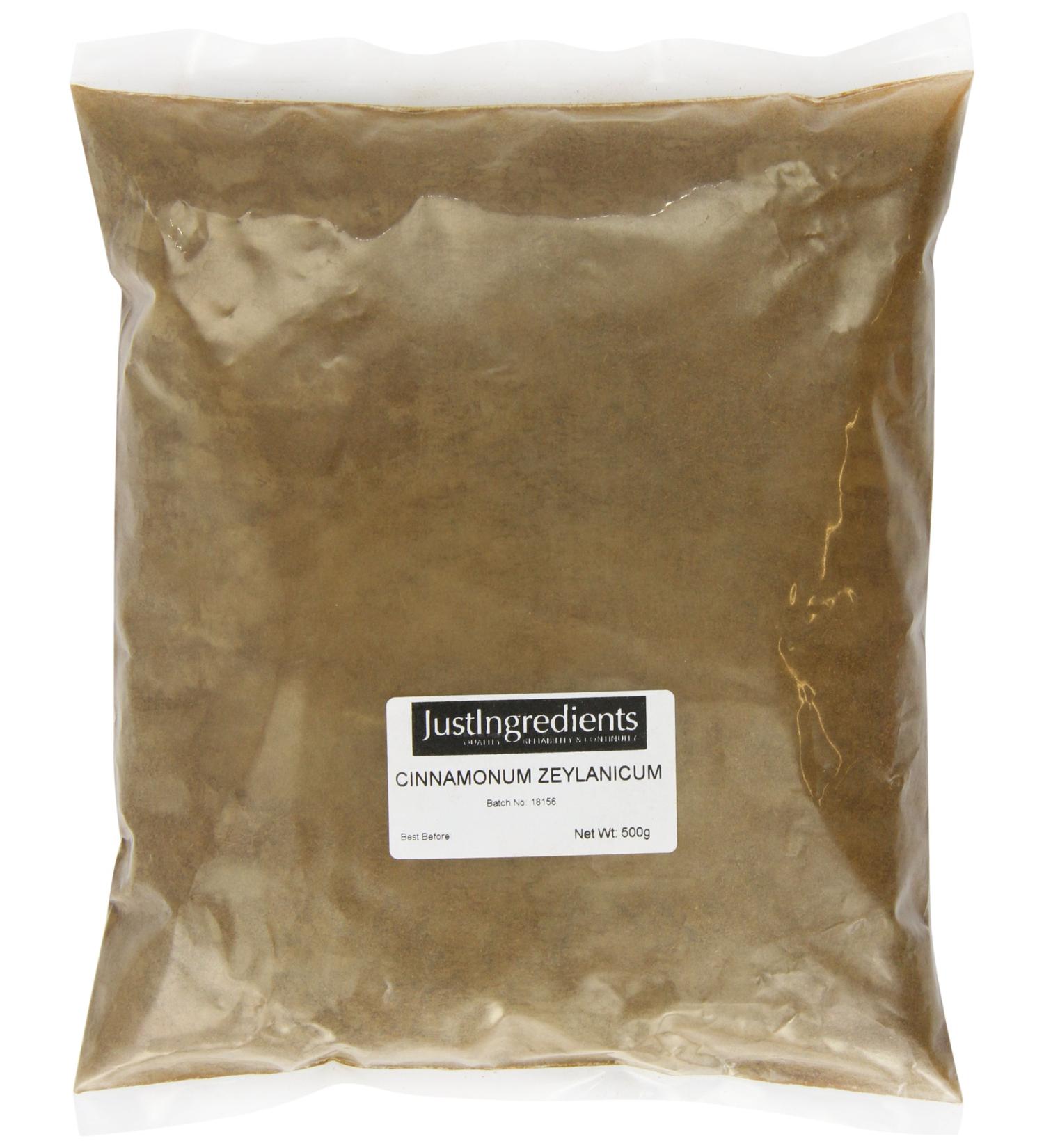 JustIngredients Essential Genuine Cinnamon Powder 500 g Pack of 2 - Buy Online on GoSupps.com