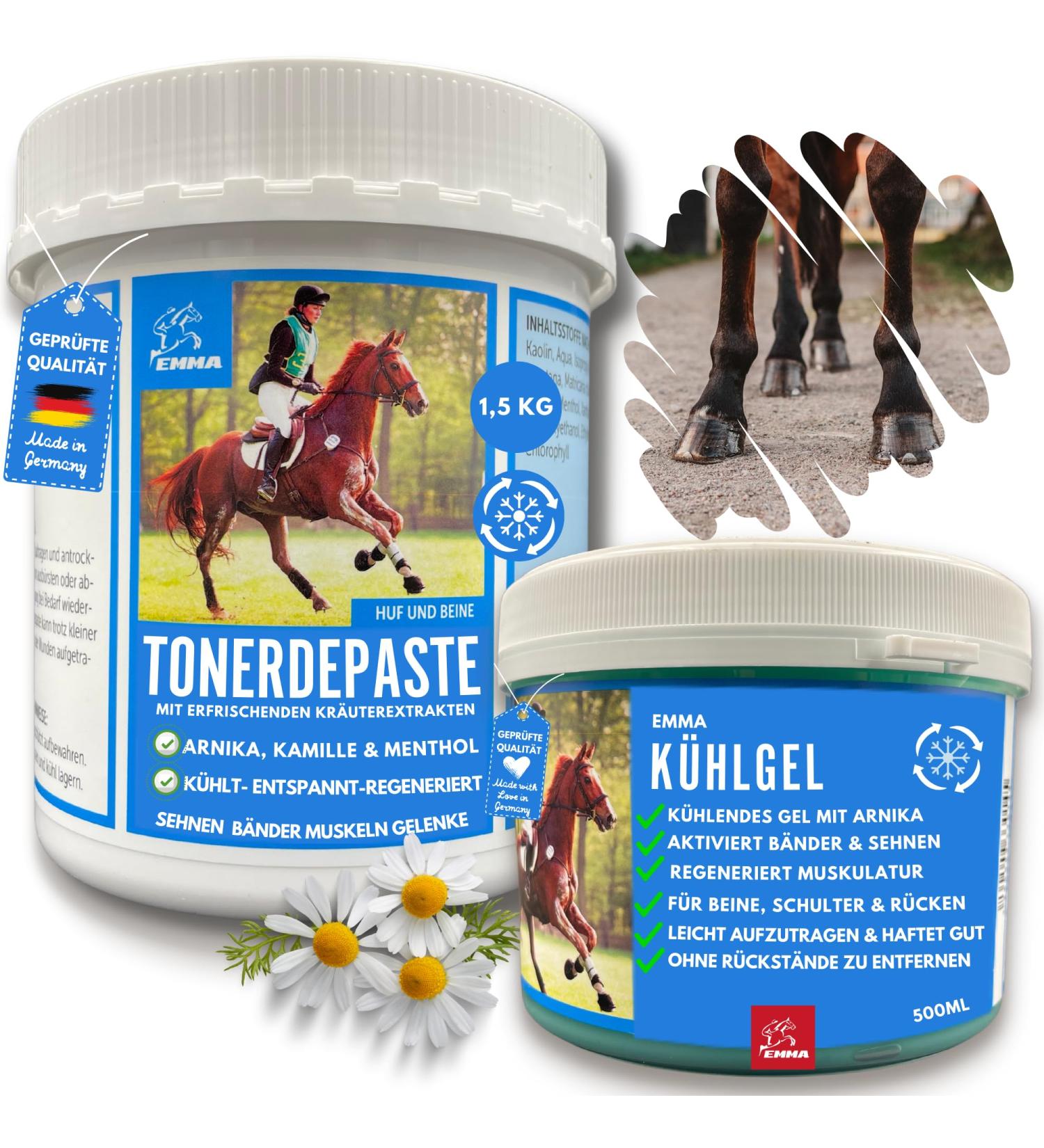 acetic clay horse clay + refreshing horse balm I gel arnica ointment mineral clay I clay cooling paste I gel + horse ointment I gel muscles tendons joints 1.5 kg 500 ml - Buy Online on GoSupps.com