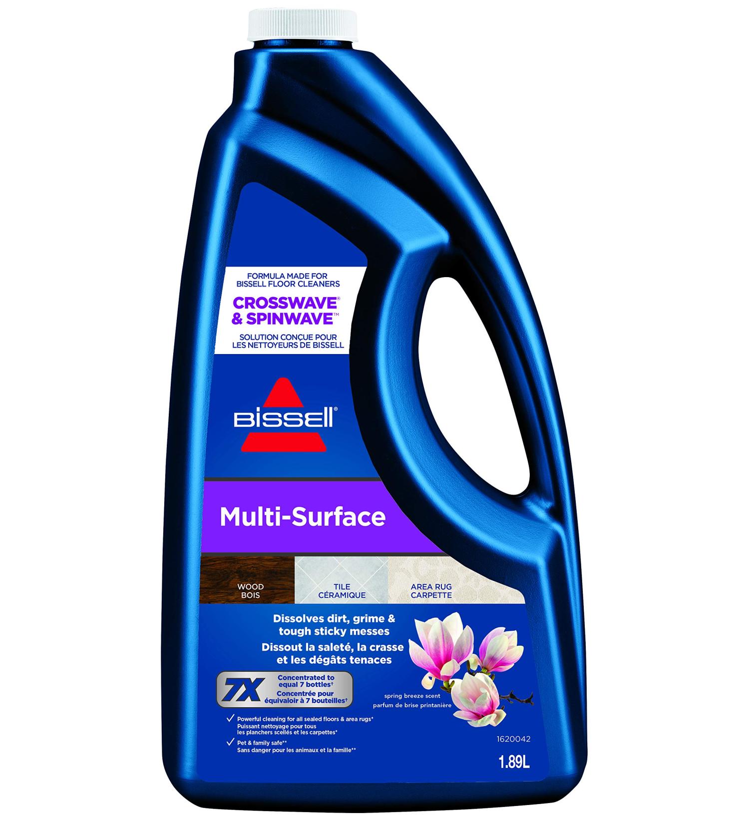 BISSELL - Household Floor Cleaners formula -Multisurface - For Crosswave & Spinwave - Removes everyday dirt and grime - 1.89 liters