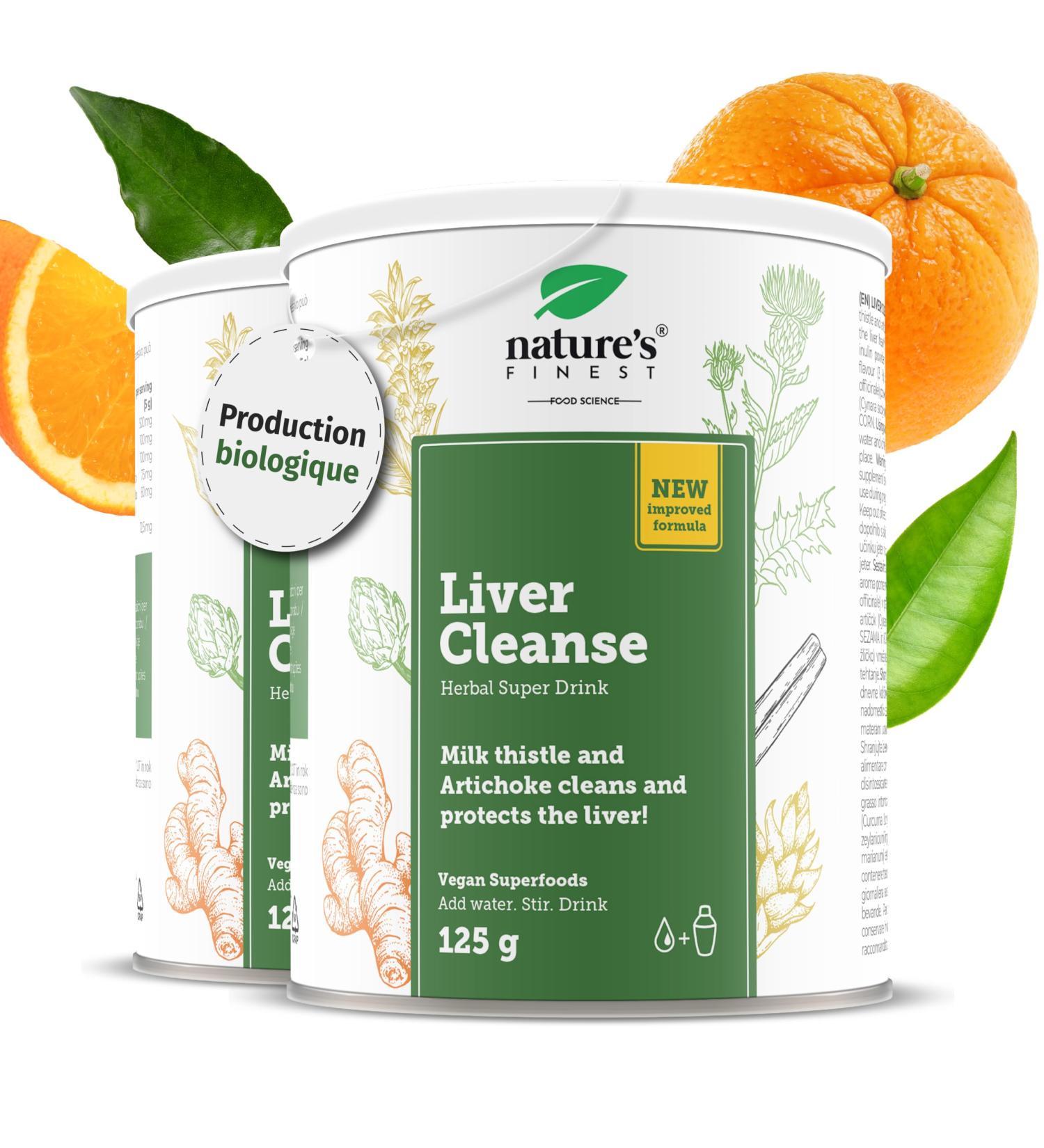 Nature's Finest by Nutrisslim Detox Liver 250g - Powerful and Fast Detox Organic Milk Thistle and Artichoke Extract Draining Clean Formula - Buy Online on GoSupps.com