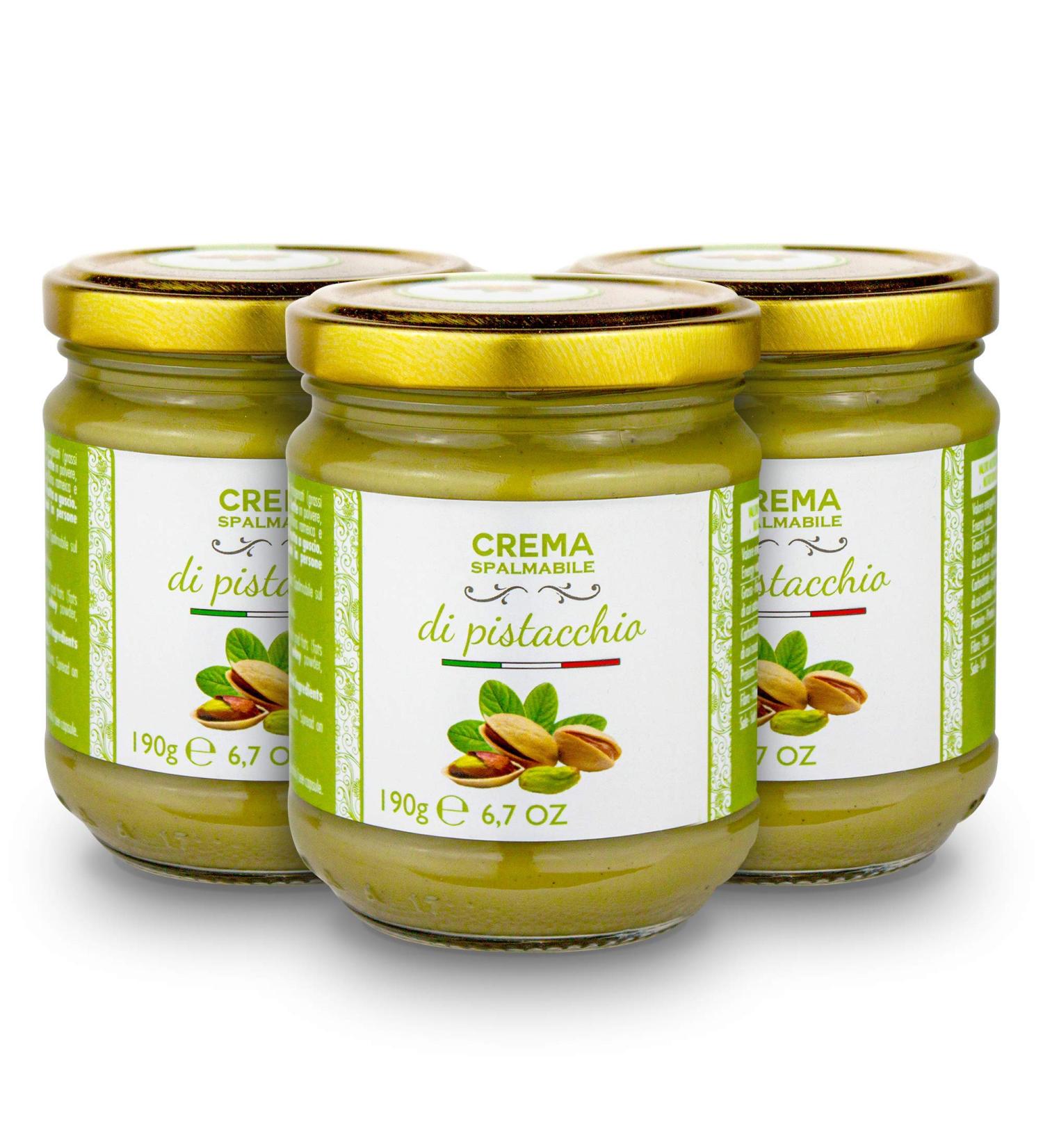 Cute pistacia cream 40 pistachio 3 x 190 g brontedolci Italy - Buy Online on GoSupps.com